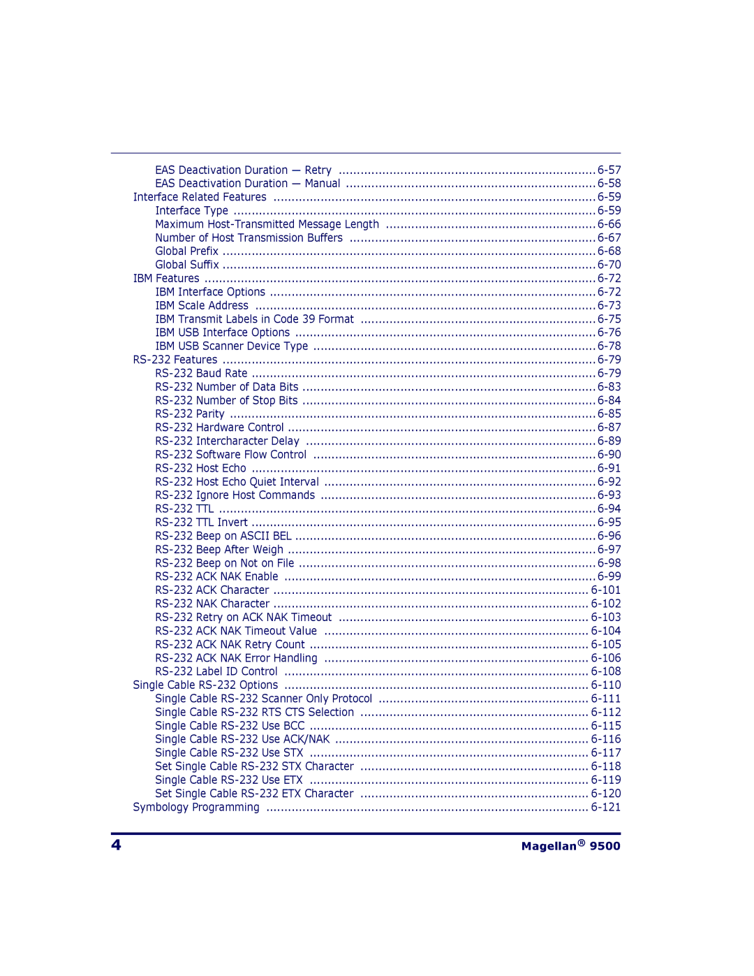 Datalogic Scanning 9504, 9500 manual 101 