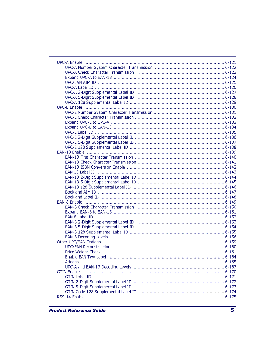 Datalogic Scanning 9500, 9504 manual Upc/Ean Aim Id 