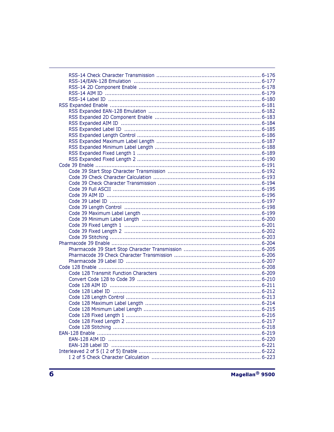 Datalogic Scanning 9504, 9500 manual 176 