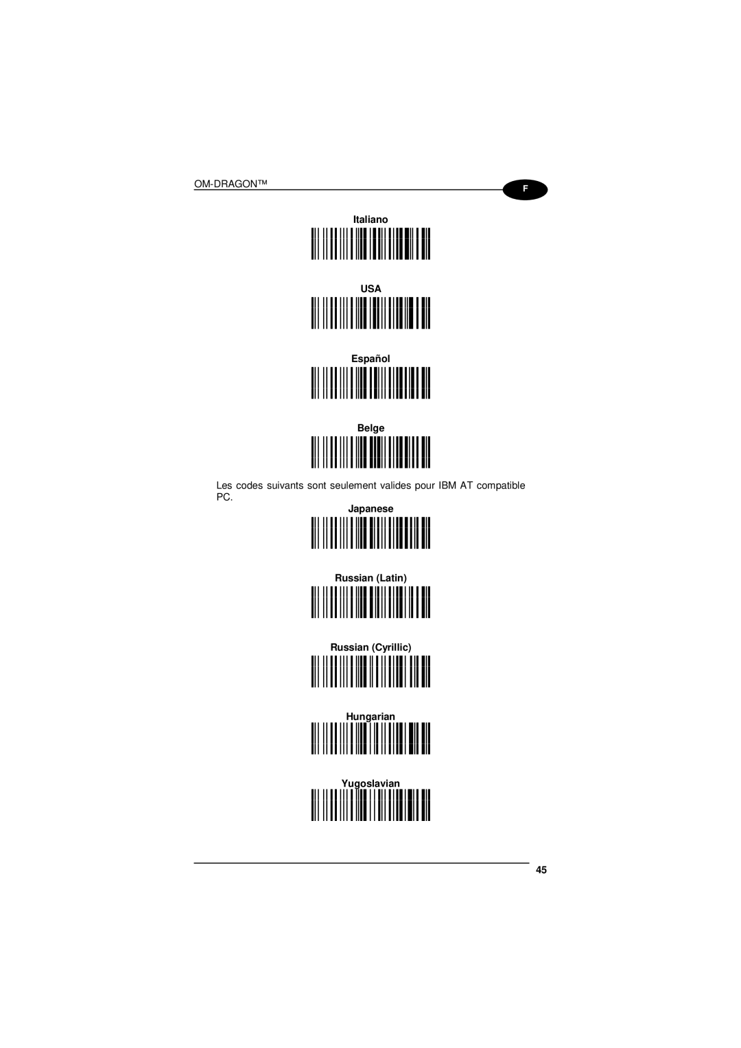 Datalogic Scanning D101 LR manual Italiano +bk, +k Español +k Belge +k 