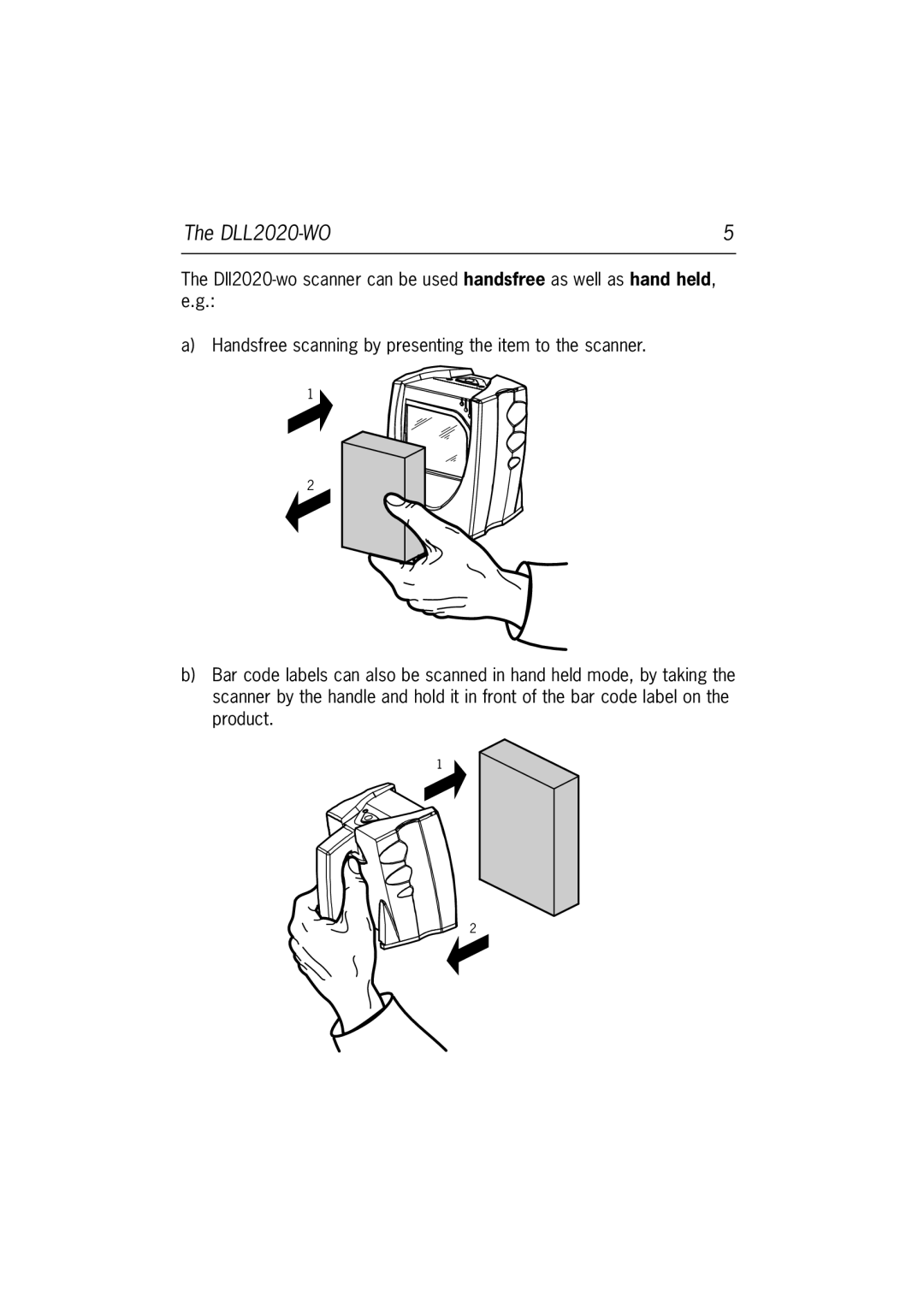 Datalogic Scanning DLL2020-WO user manual 