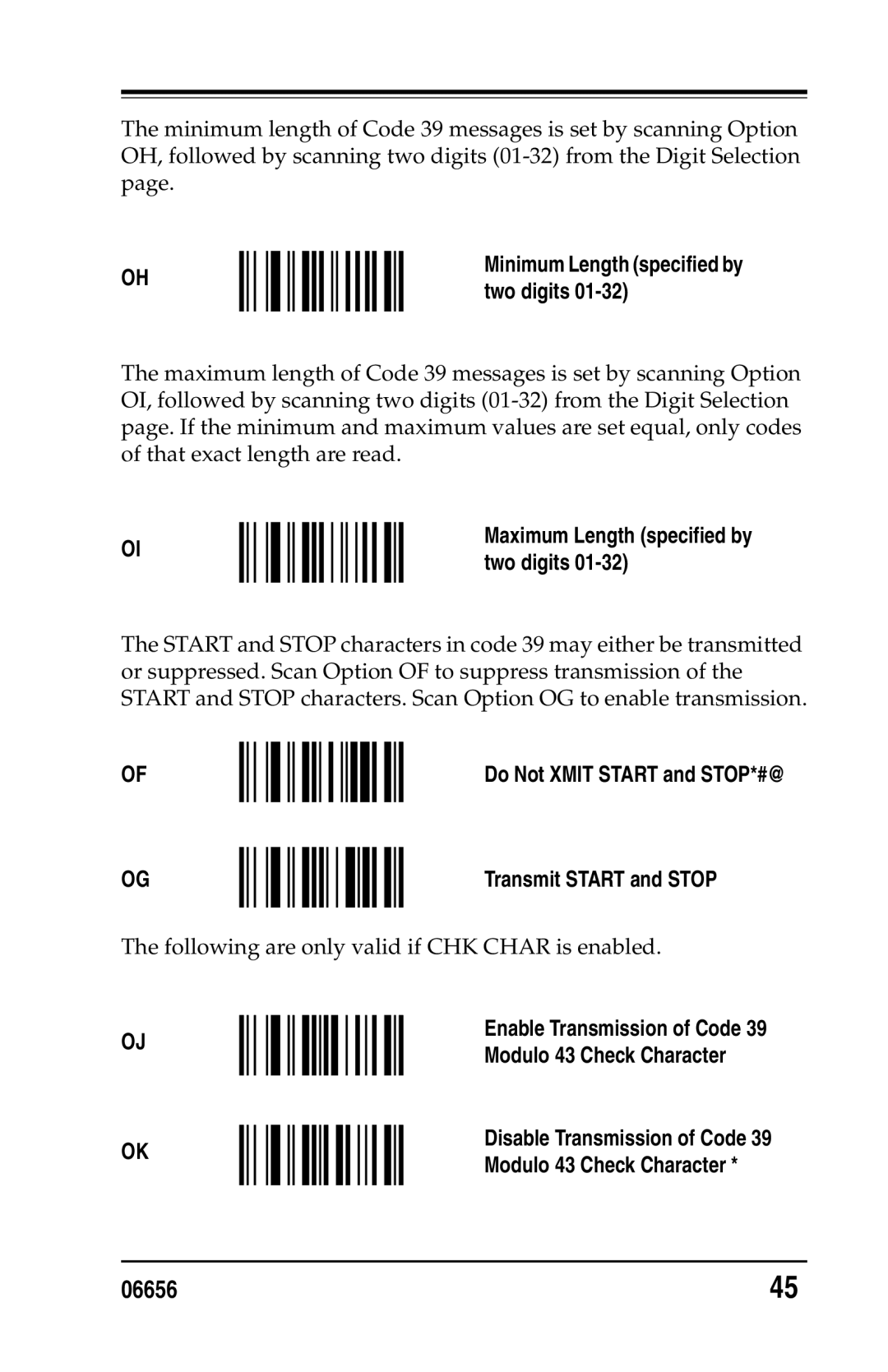 Datalogic Scanning DS1100 SH2347, DS2200 SH2348 manual Do Not Xmit Start and STOP*#@ Transmit Start and Stop 