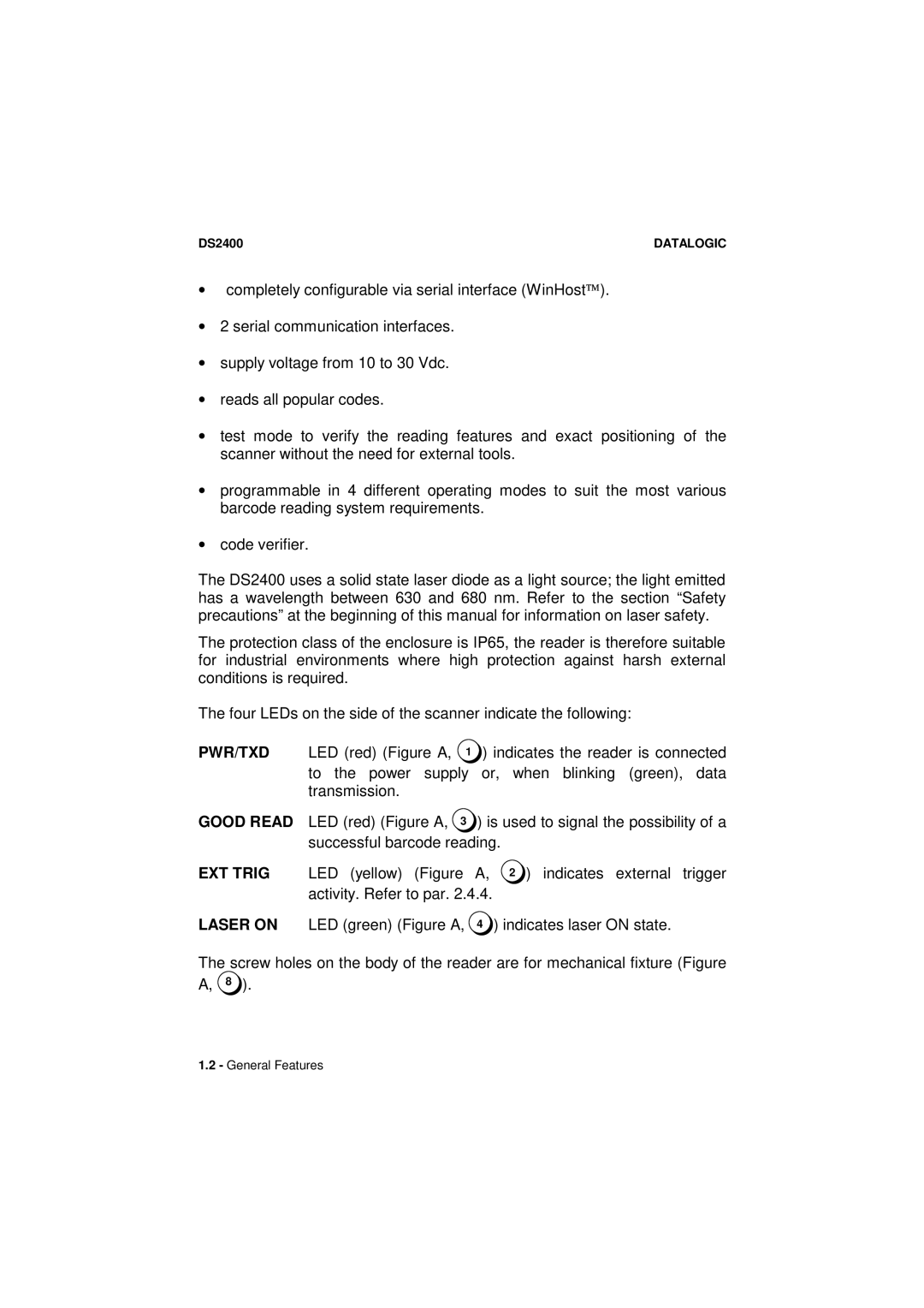 Datalogic Scanning DS2400 manual Good Read 