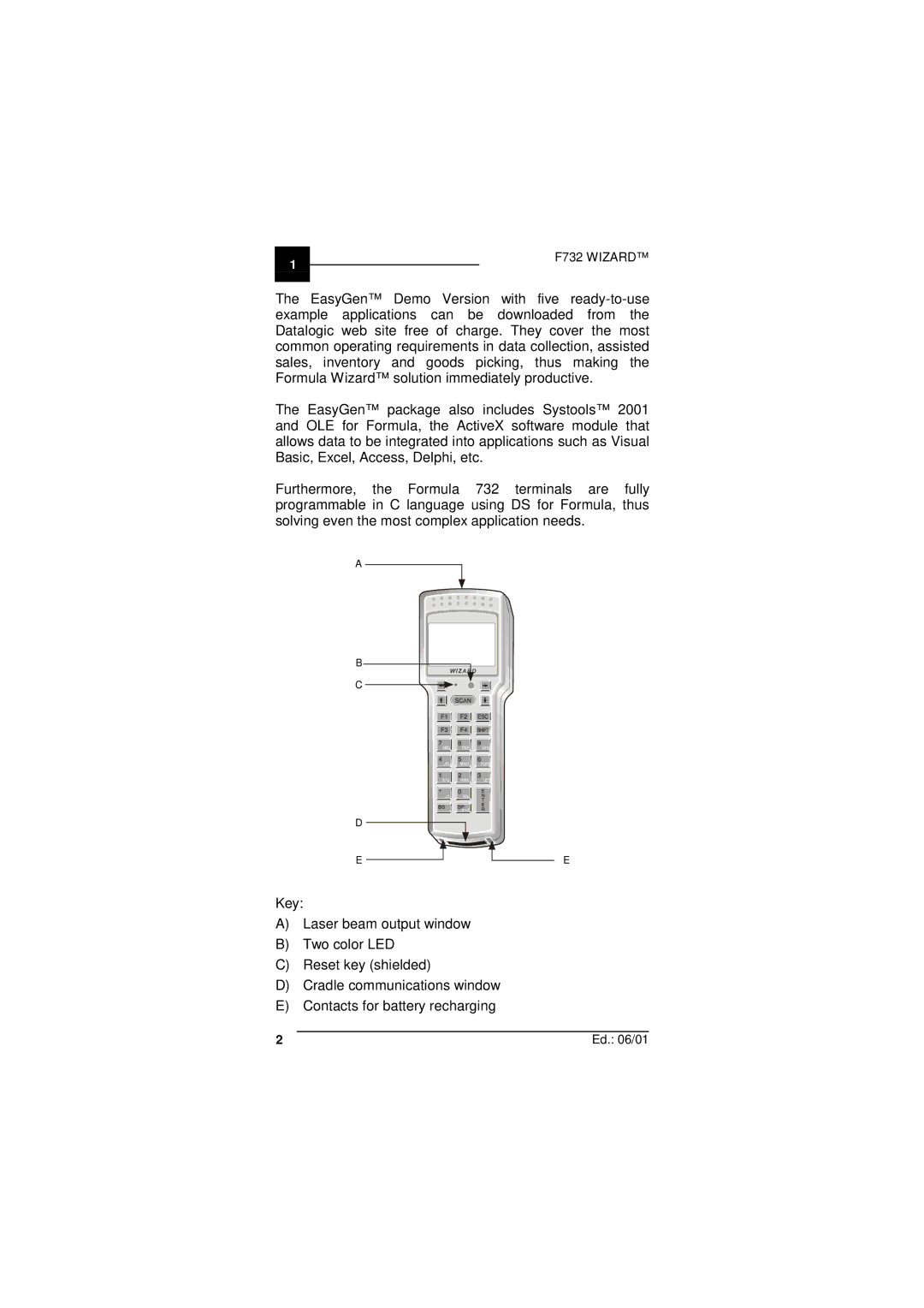 Datalogic Scanning user manual F732 Wizard 