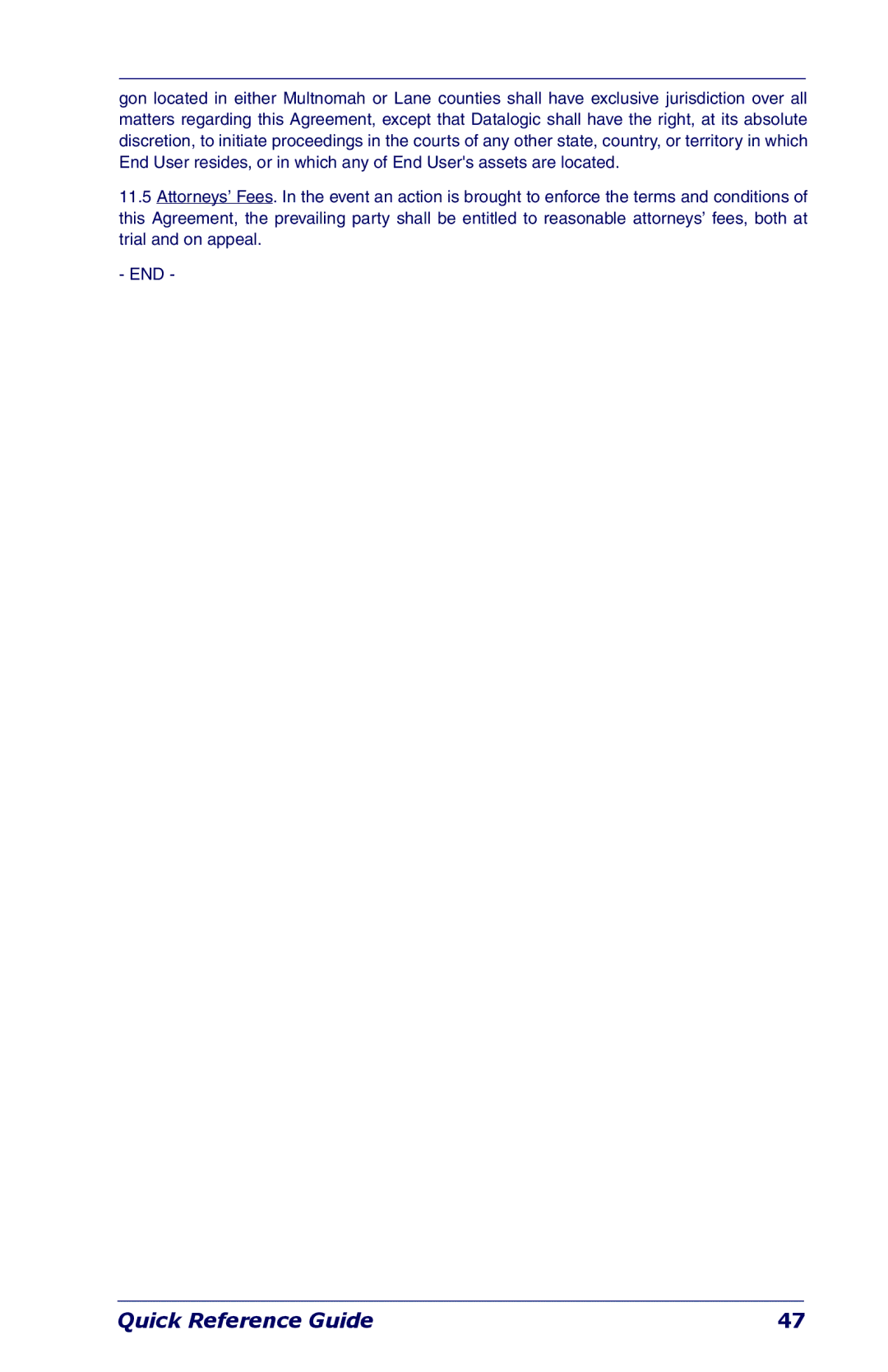 Datalogic Scanning Industrial PDA manual Quick Reference Guide 