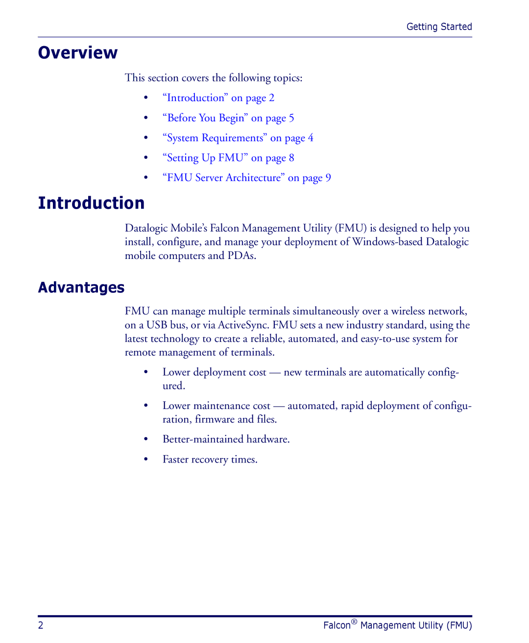 Datalogic Scanning PDA user manual Introduction, Advantages 