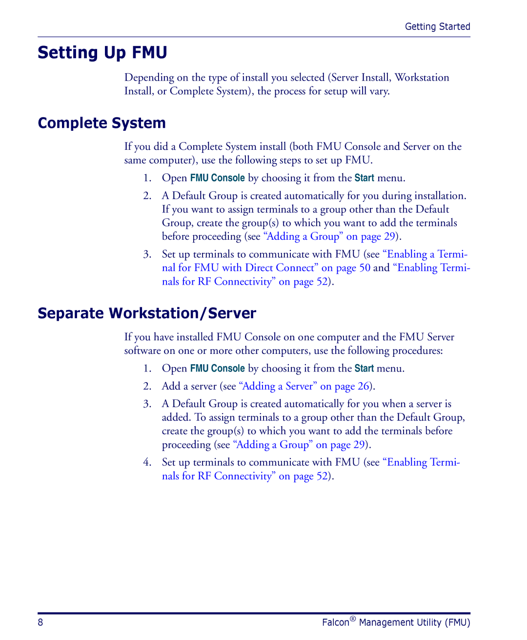 Datalogic Scanning PDA user manual Setting Up FMU, Complete System, Separate Workstation/Server 