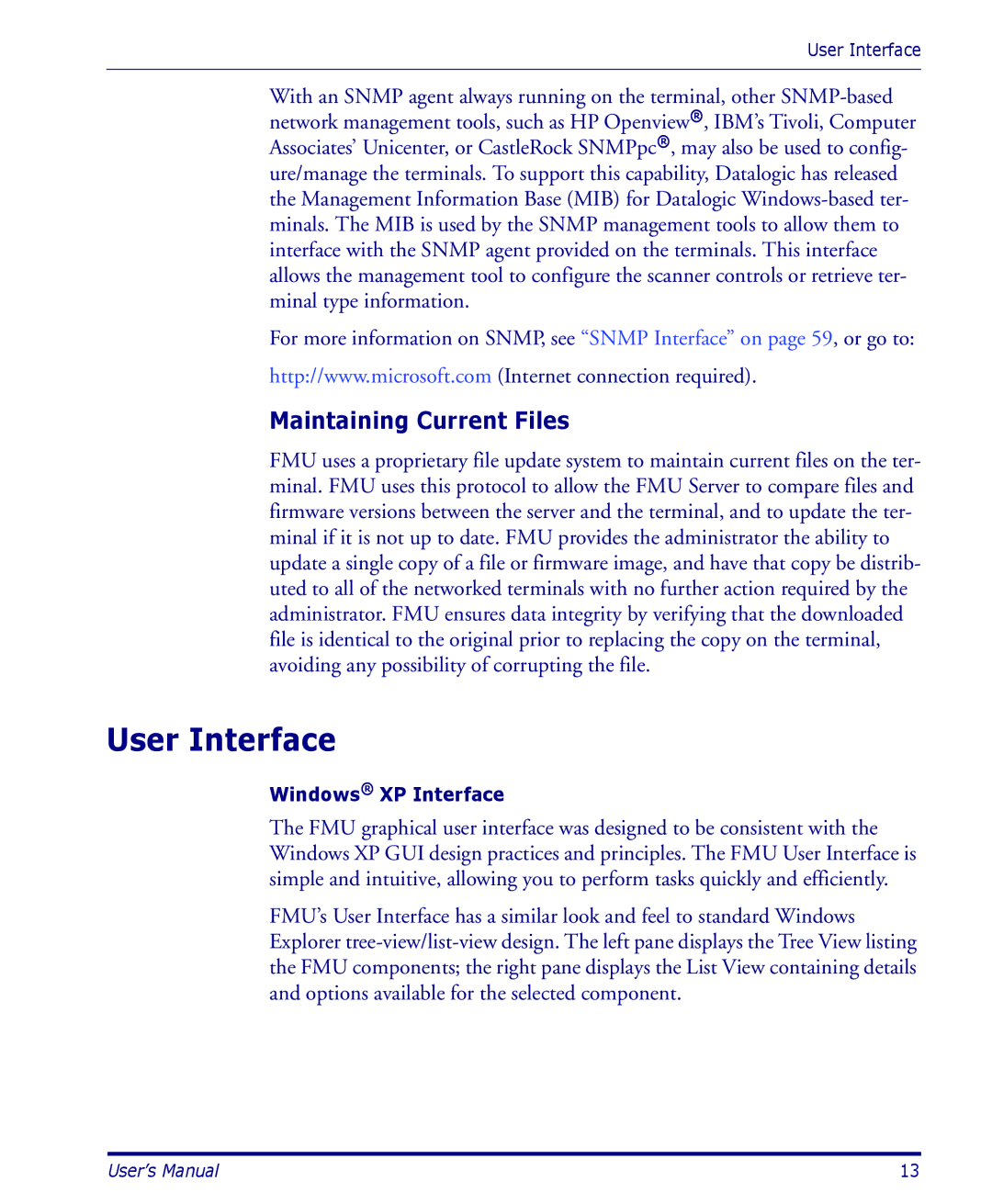 Datalogic Scanning PDA user manual User Interface, Maintaining Current Files 