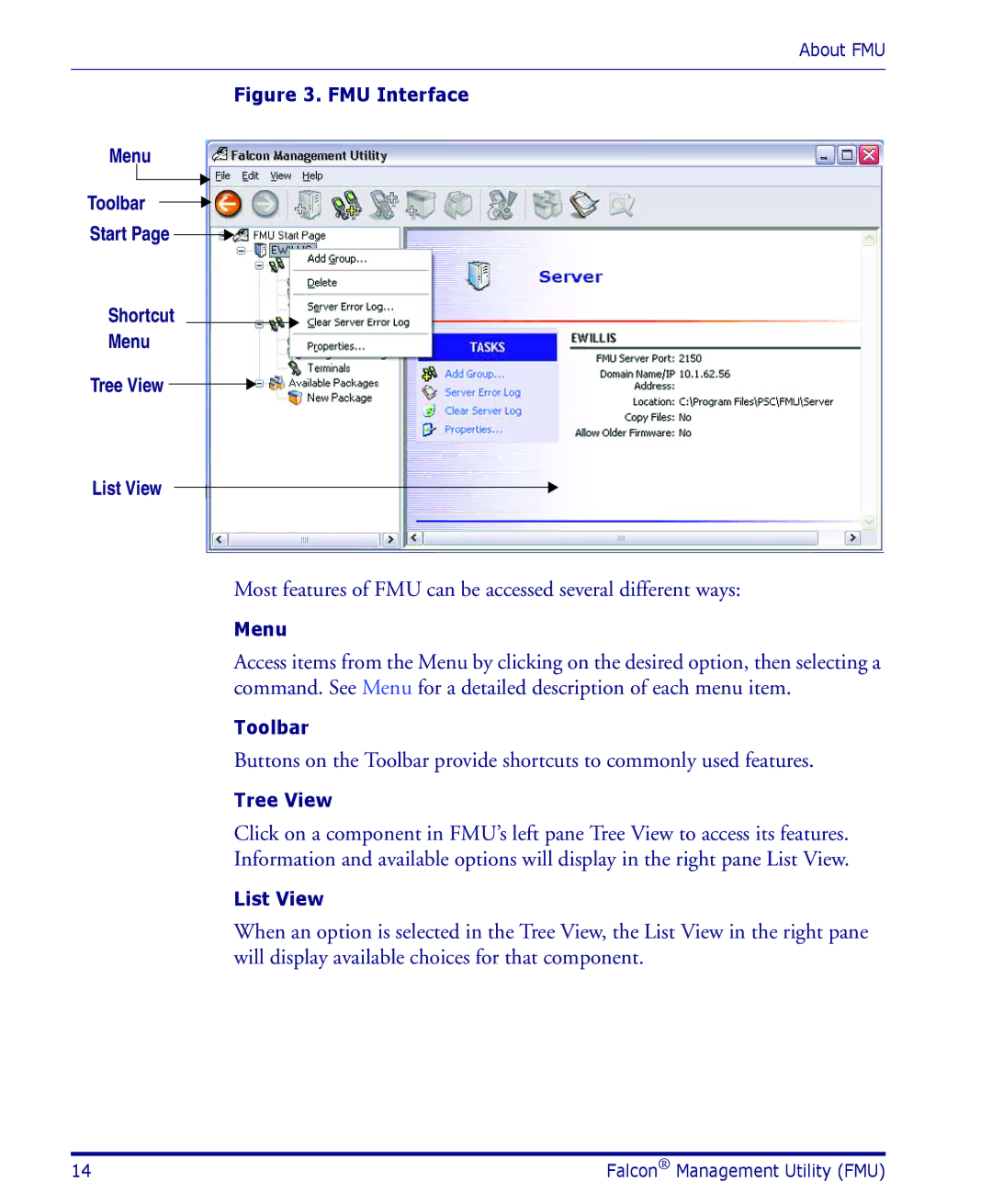 Datalogic Scanning PDA user manual Most features of FMU can be accessed several different ways 