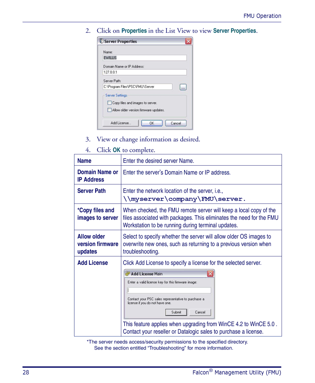 Datalogic Scanning PDA user manual Allow older, Updates, Add License 