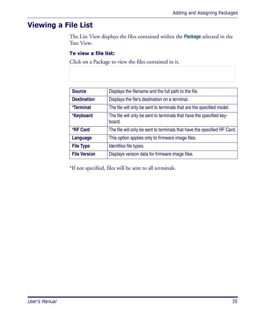 Datalogic Scanning PDA user manual Viewing a File List, Board 