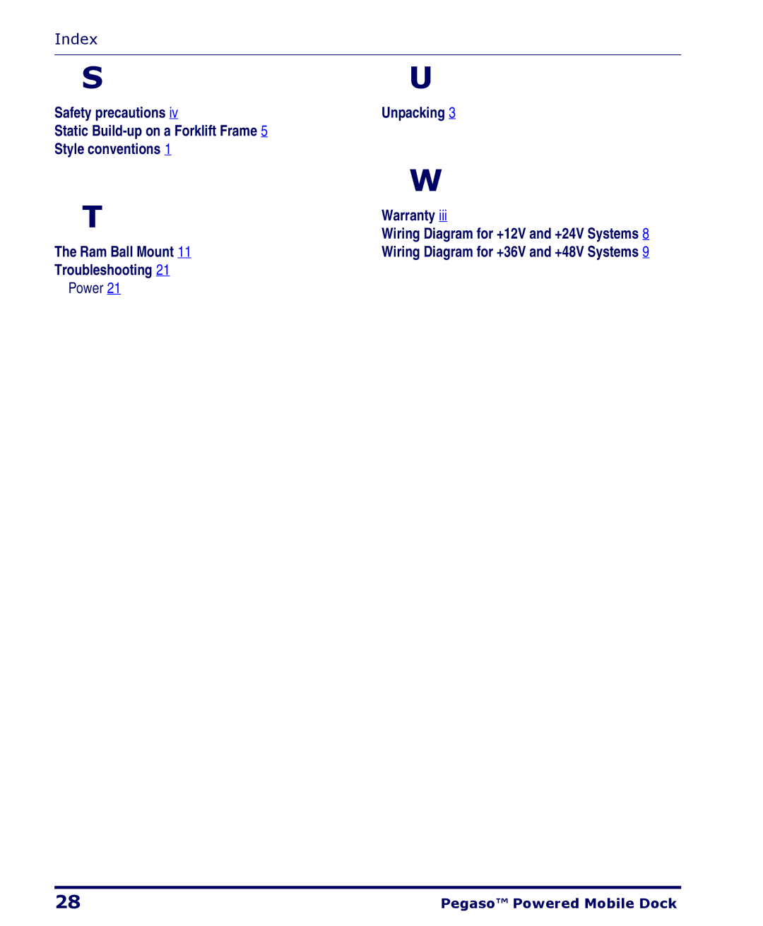 Datalogic Scanning Pegaso manual Unpacking Warranty 