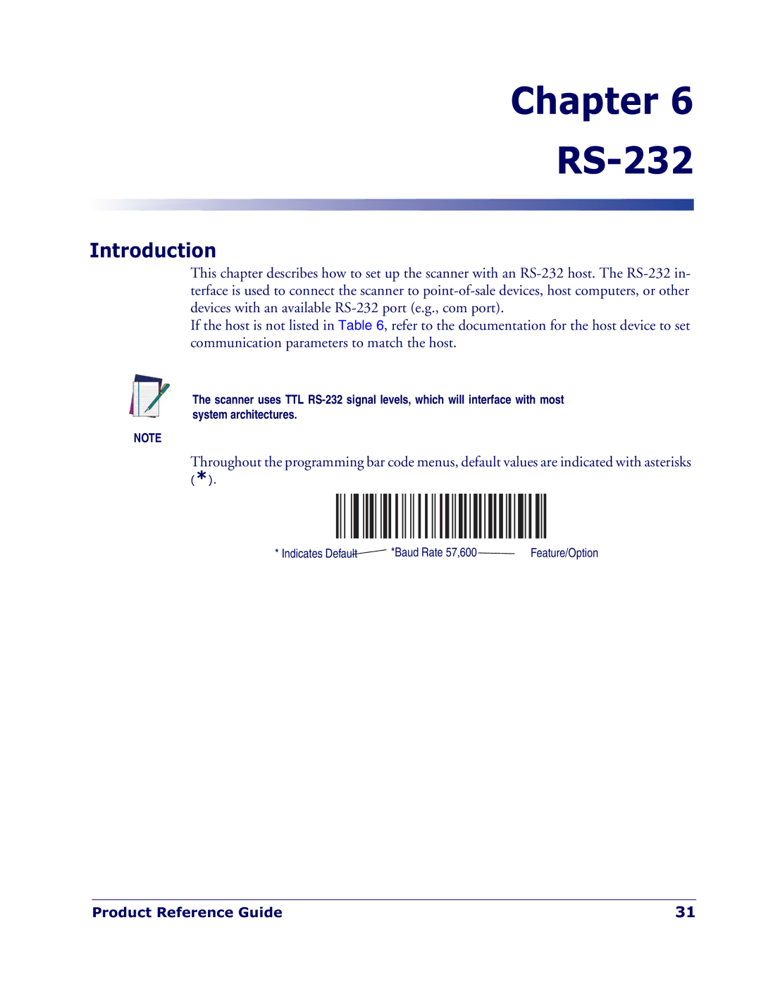 Datalogic Scanning QD 2300 manual Chapter RS-232, Introduction 