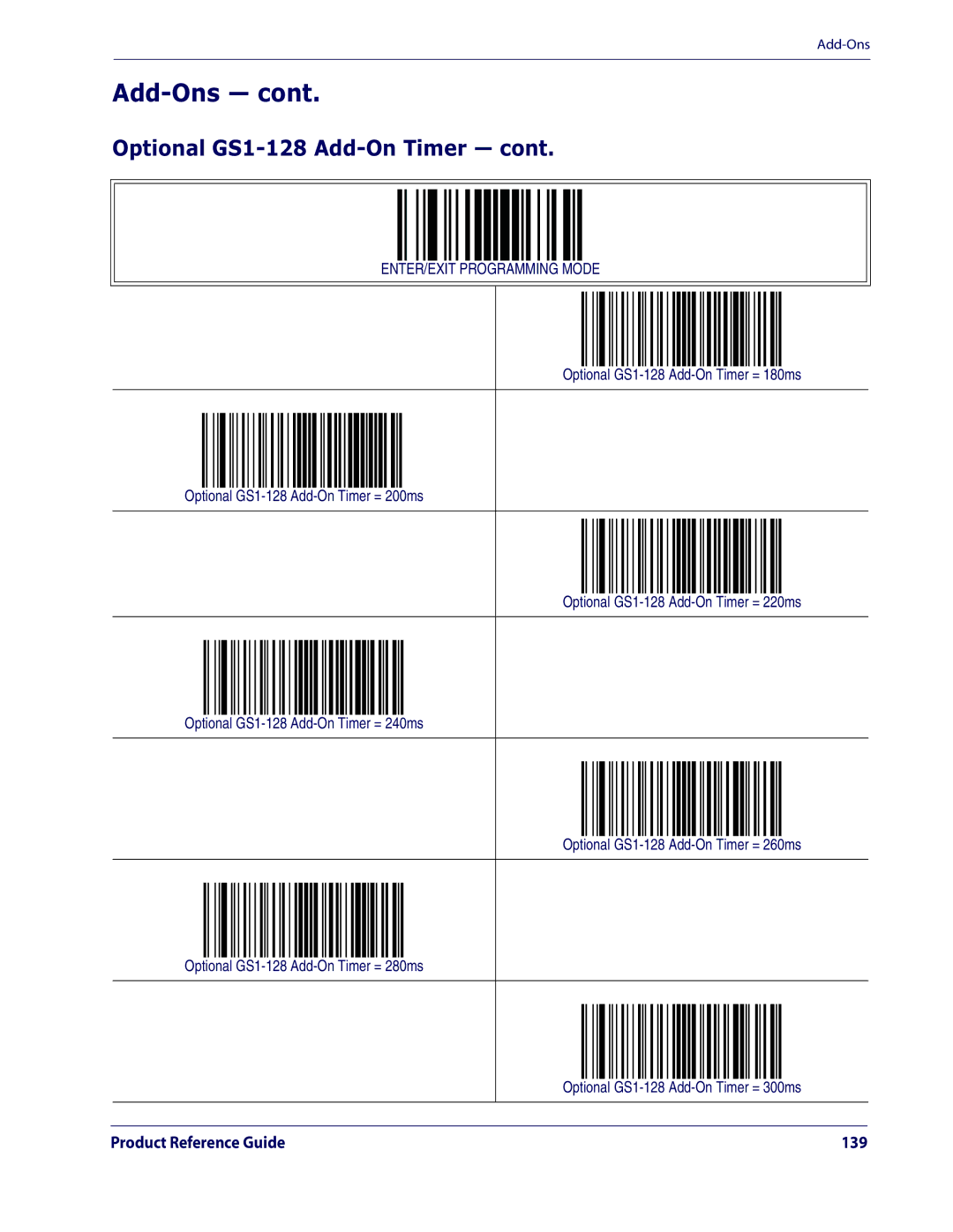 Datalogic Scanning QD2100 manual Product Reference Guide 139 