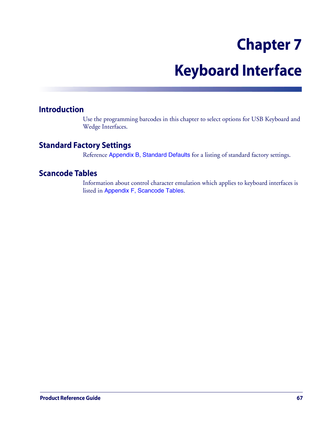 Datalogic Scanning QD2100 manual Chapter Keyboard Interface, Scancode Tables 