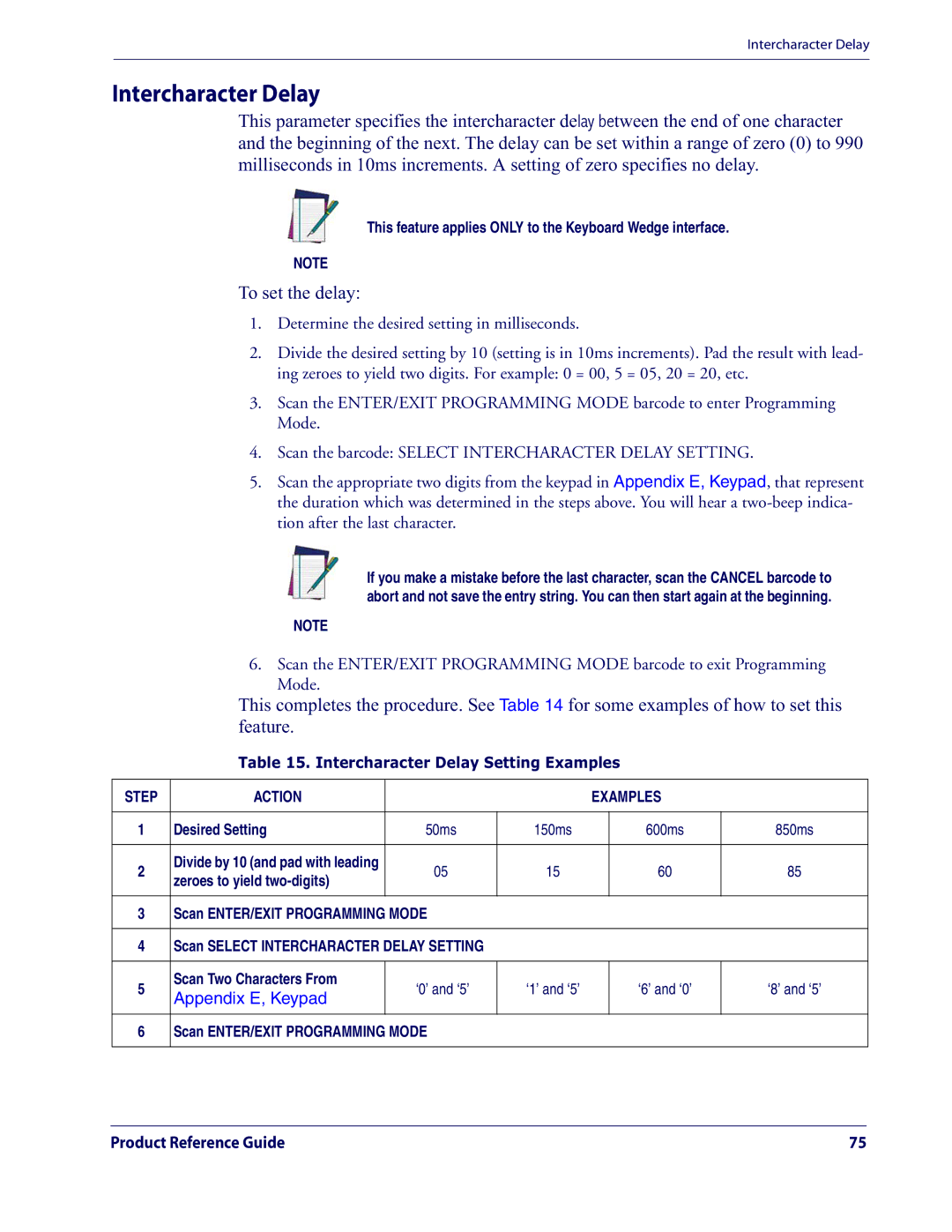 Datalogic Scanning QD2100 manual To set the delay 