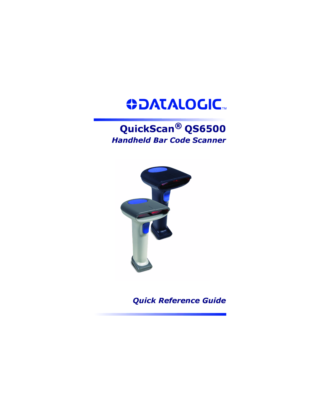 Datalogic Scanning manual QuickScan QS6500 