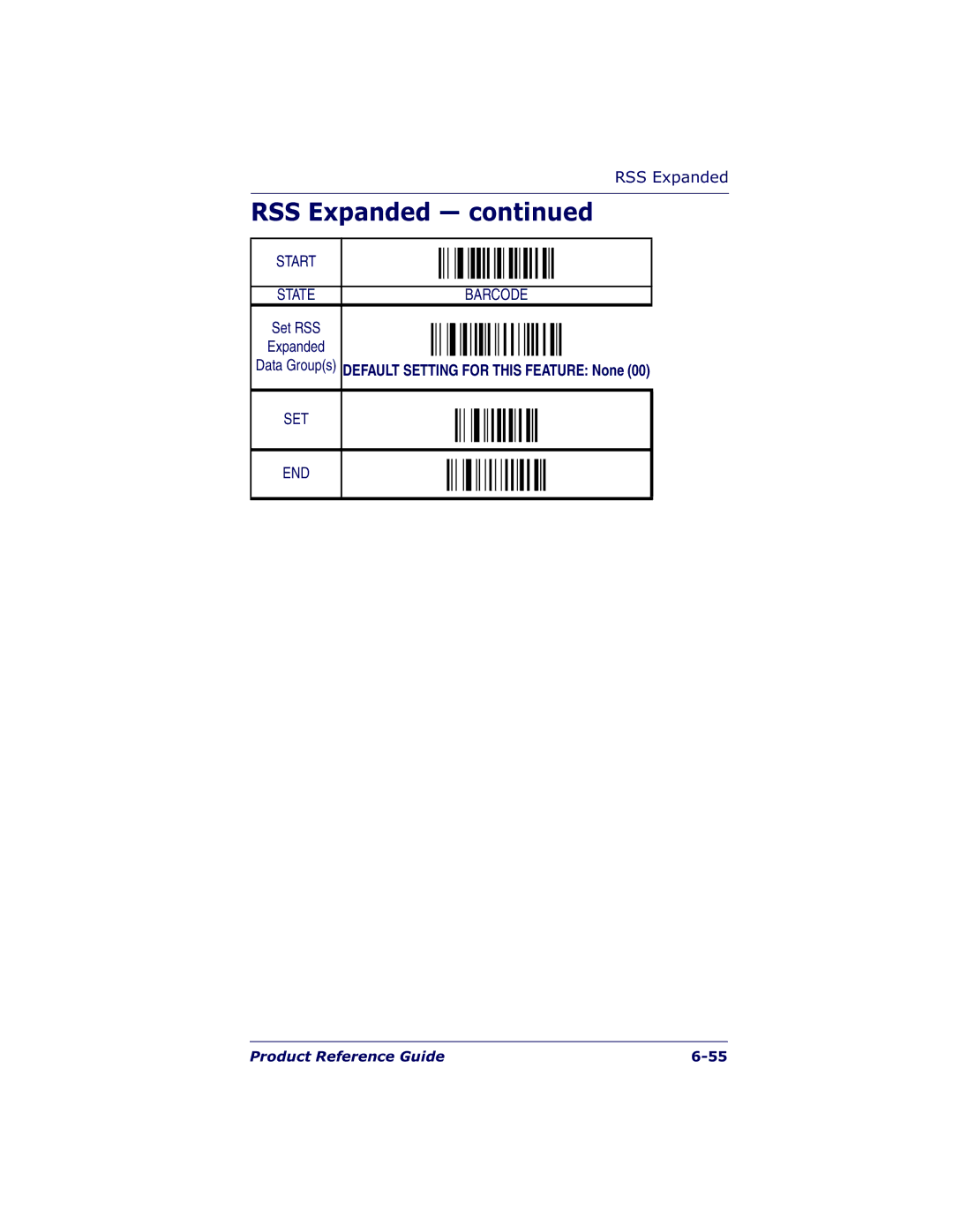 Datalogic Scanning QS6500BT manual Default Setting for this Feature None 