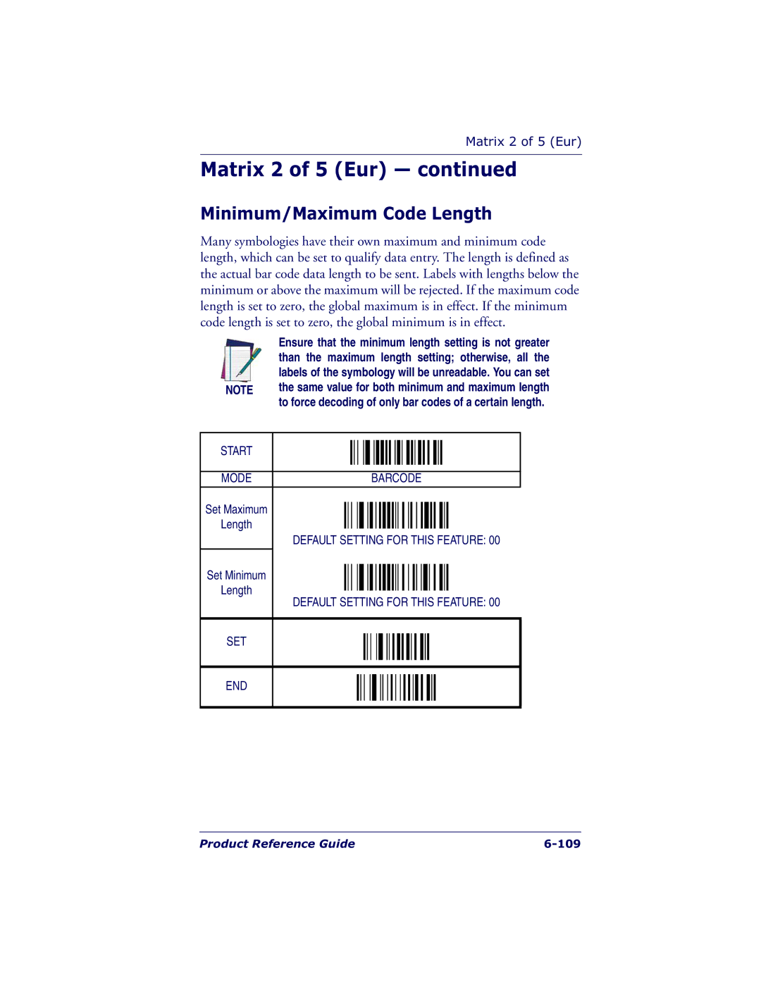 Datalogic Scanning QS6500BT manual Product Reference Guide 109 