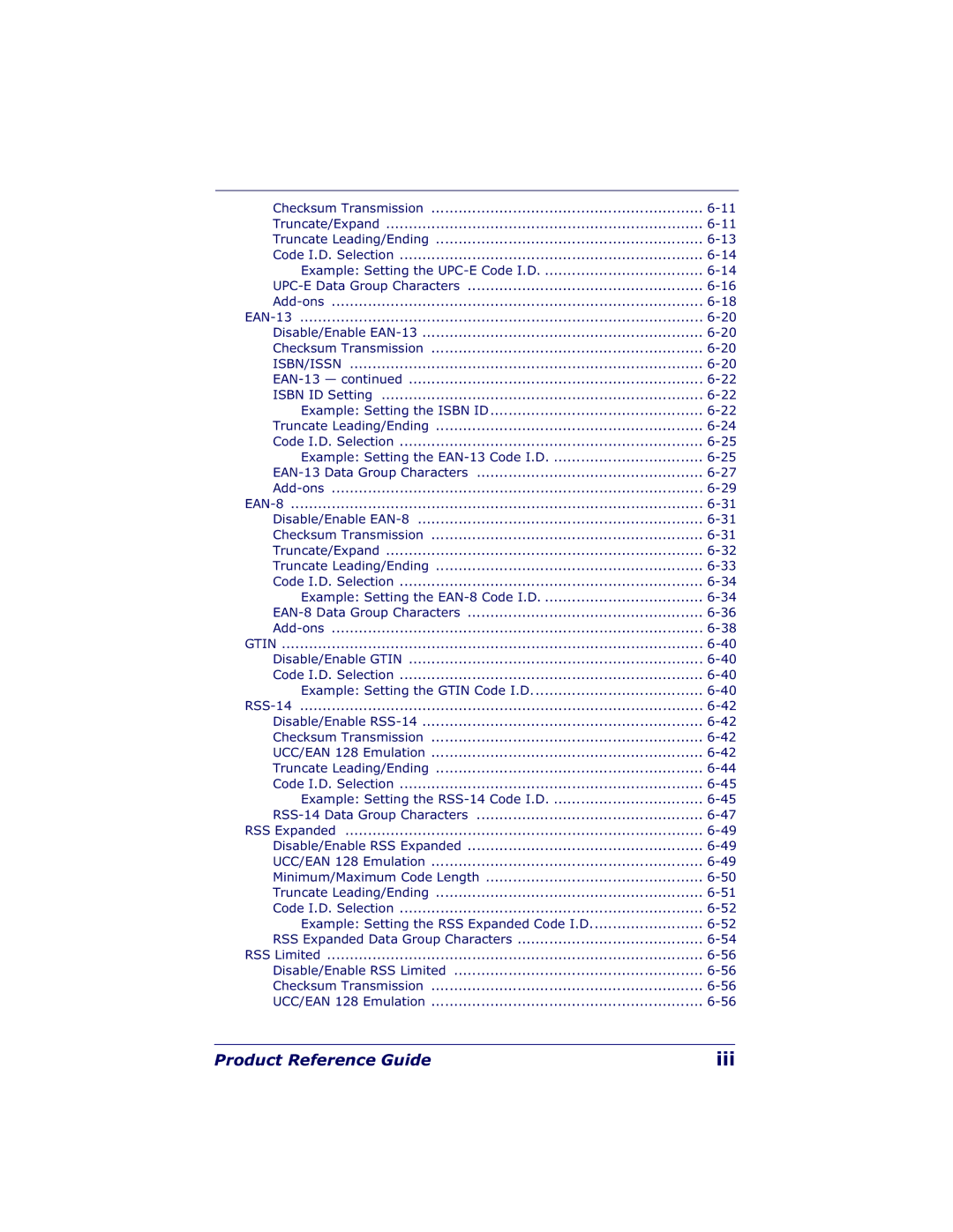 Datalogic Scanning QS6500BT manual Iii 