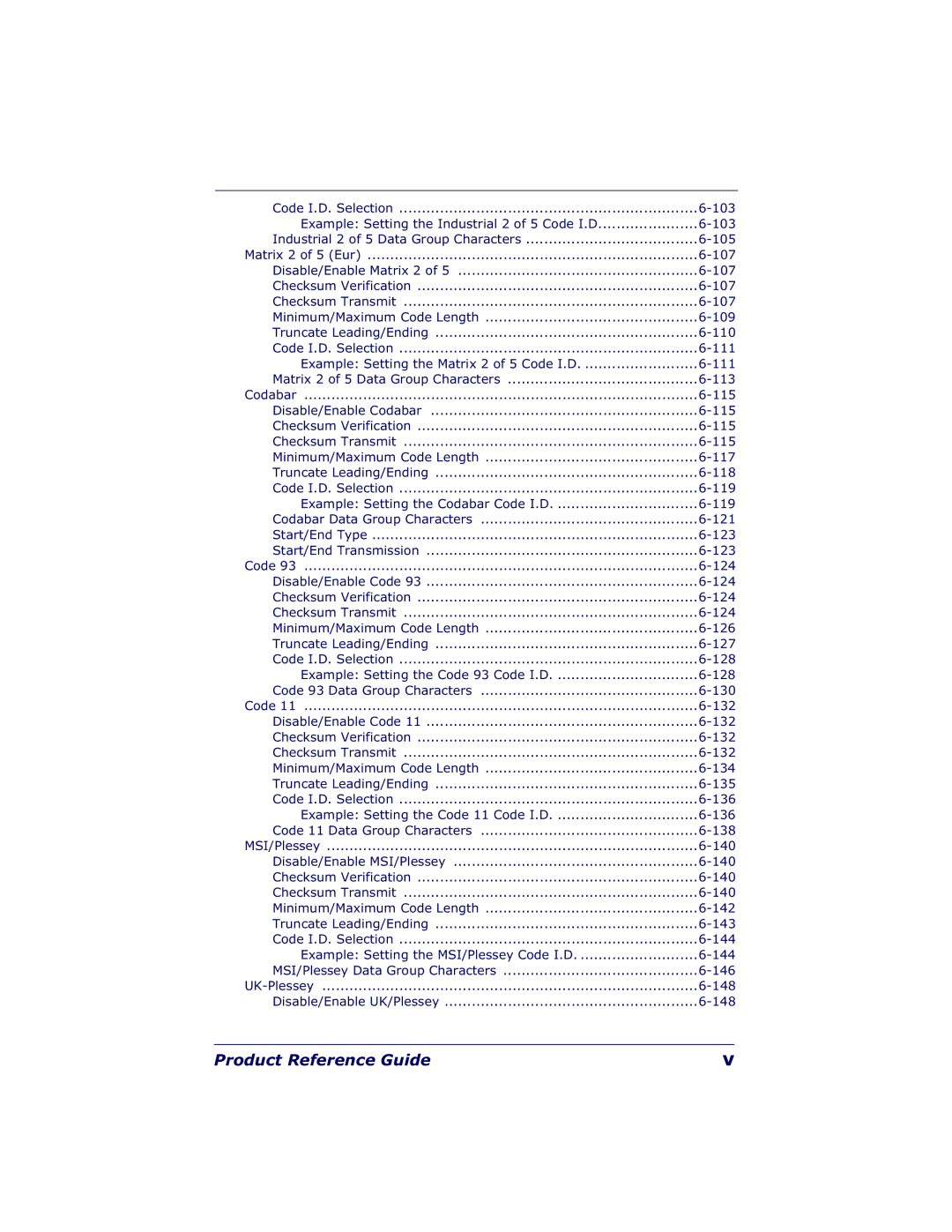 Datalogic Scanning QS6500BT manual Example Setting the Industrial 2 of 5 Code I.D 