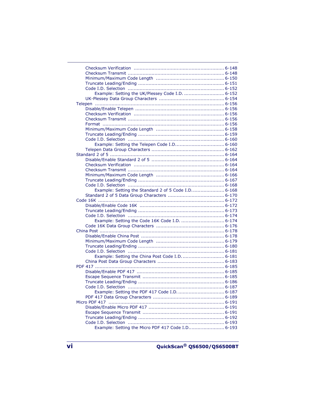 Datalogic Scanning QS6500BT manual 156 