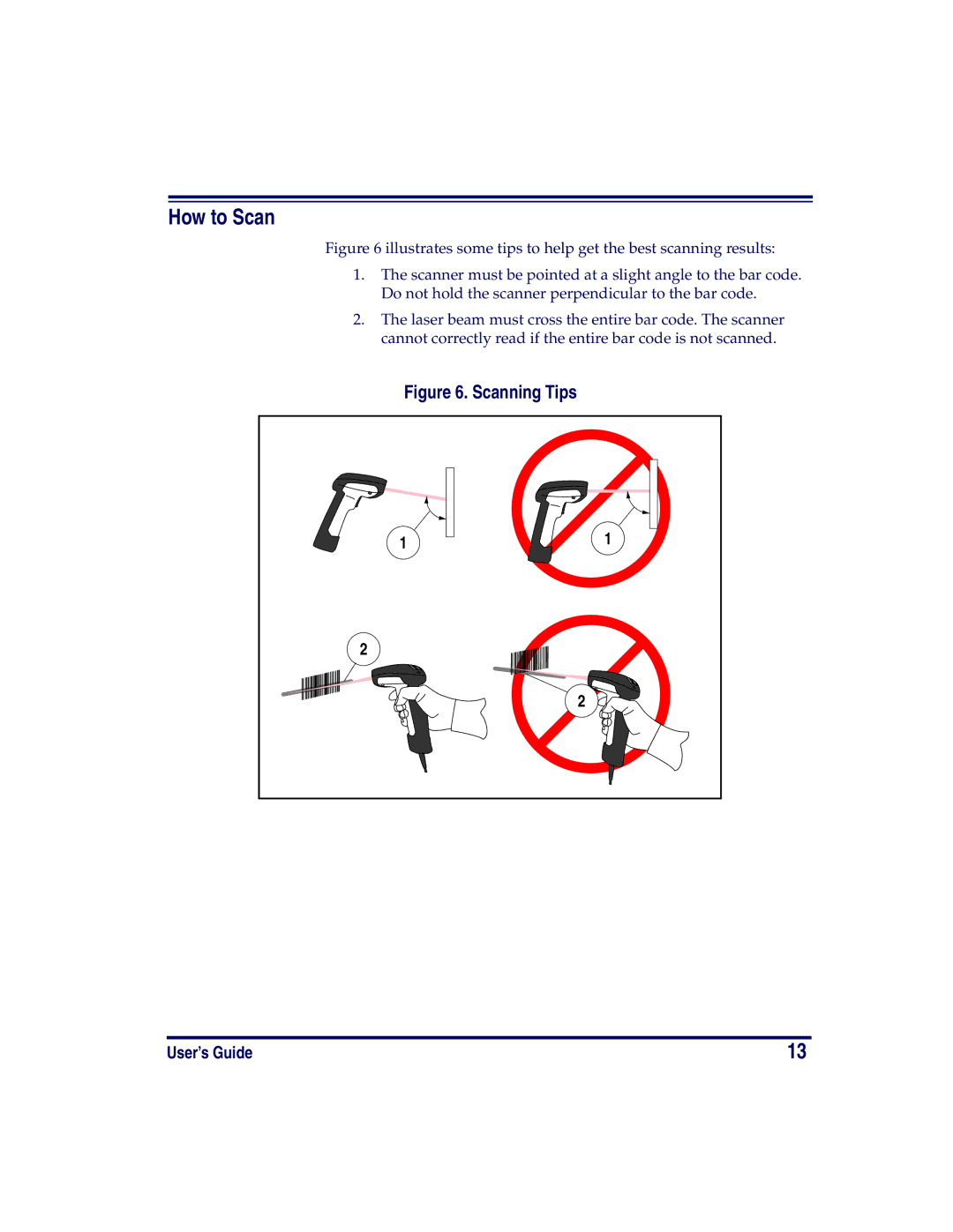 Datalogic Scanning XLR, SR, HD manual How to Scan, Scanning Tips 