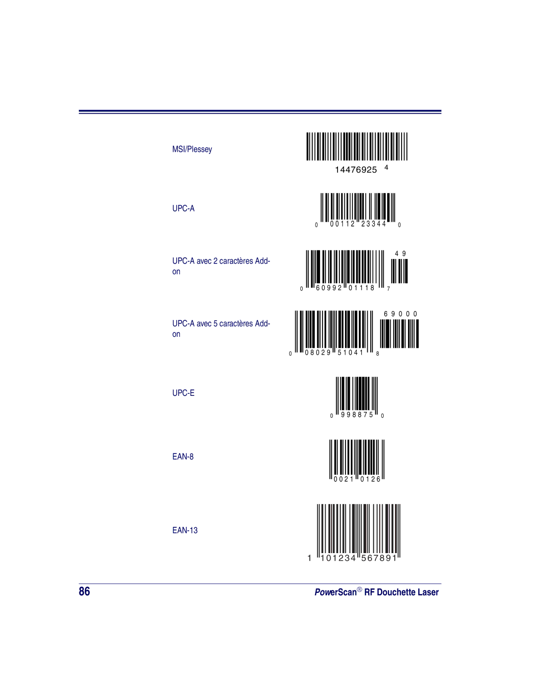 Datalogic Scanning SR, XLR, HD manual Upc-A 