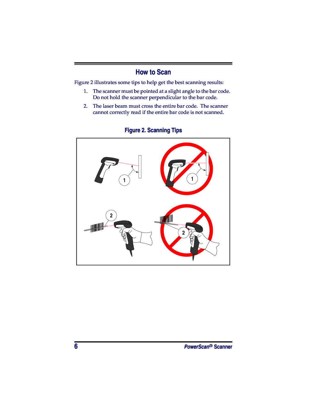 Datalogic Scanning SR, XLR, HD manual How to Scan, Scanning Tips 