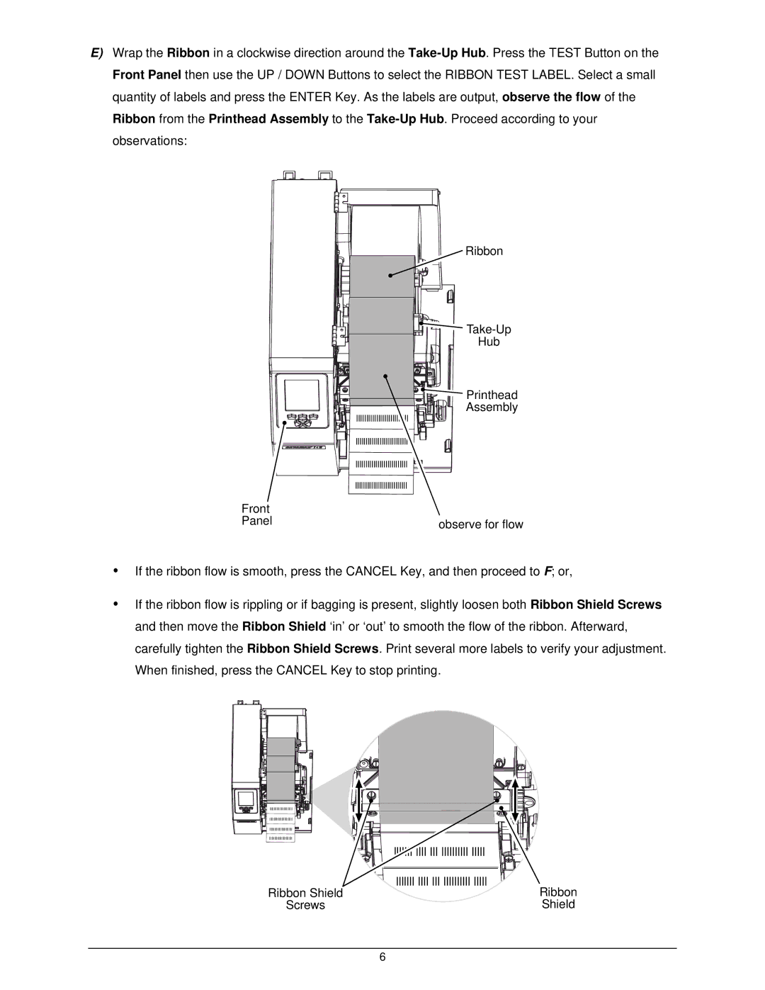 Datamax datamax-o'neil manual Ribbon Shield Screws Lllllll llll lll llllllllll lllll 