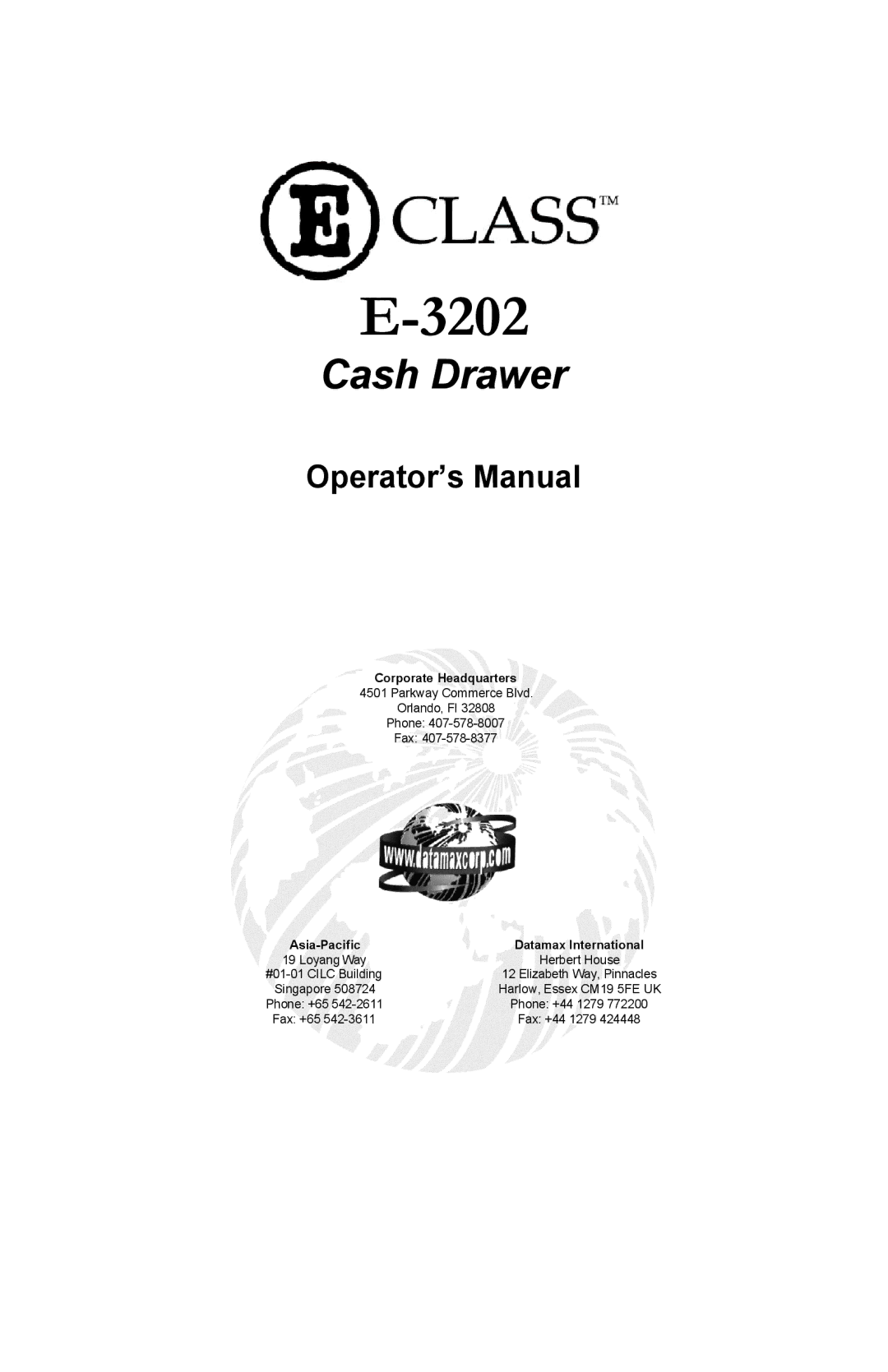 Datamax E-3202 manual 