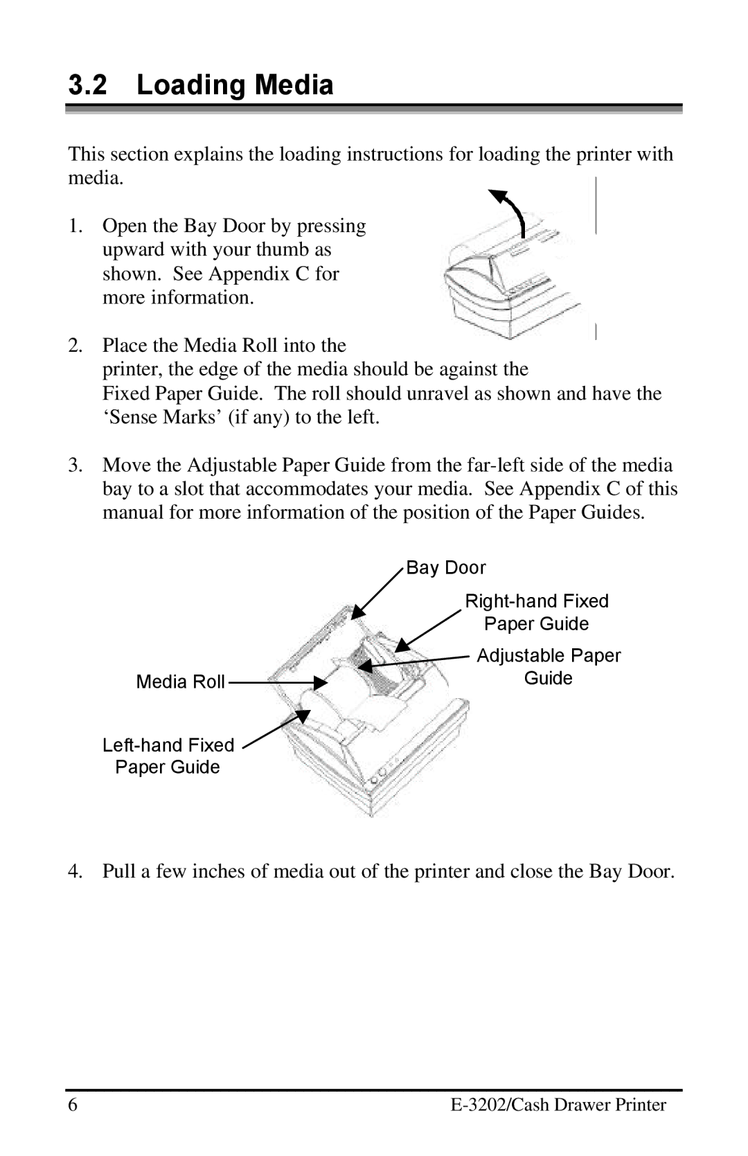 Datamax E-3202 manual Loading Media 