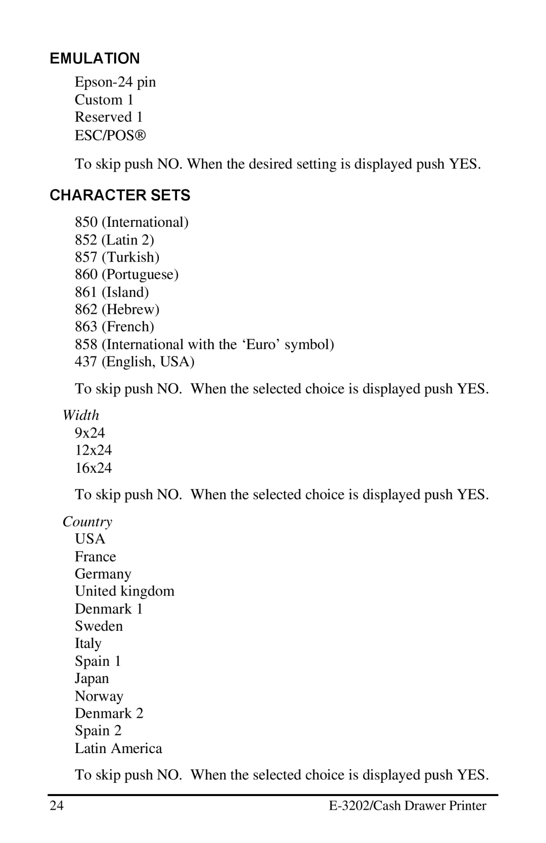 Datamax E-3202 manual Emulation 