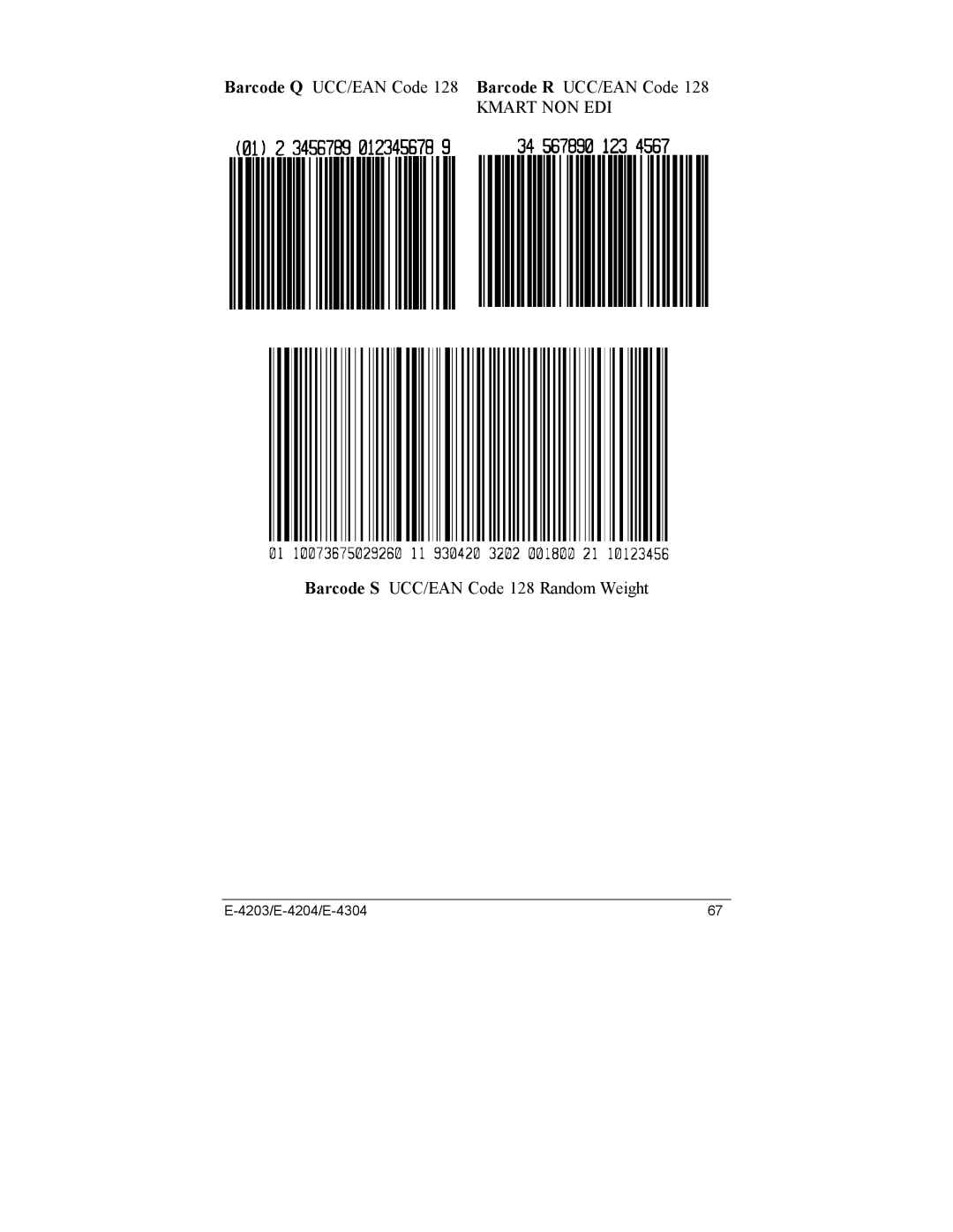 Datamax E-4304e, E-4203, E-4204 manual Kmart NON EDI 