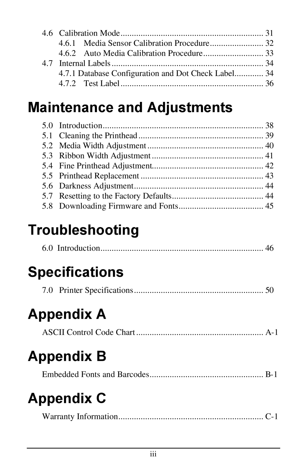 Datamax E-4304 manual Troubleshooting 