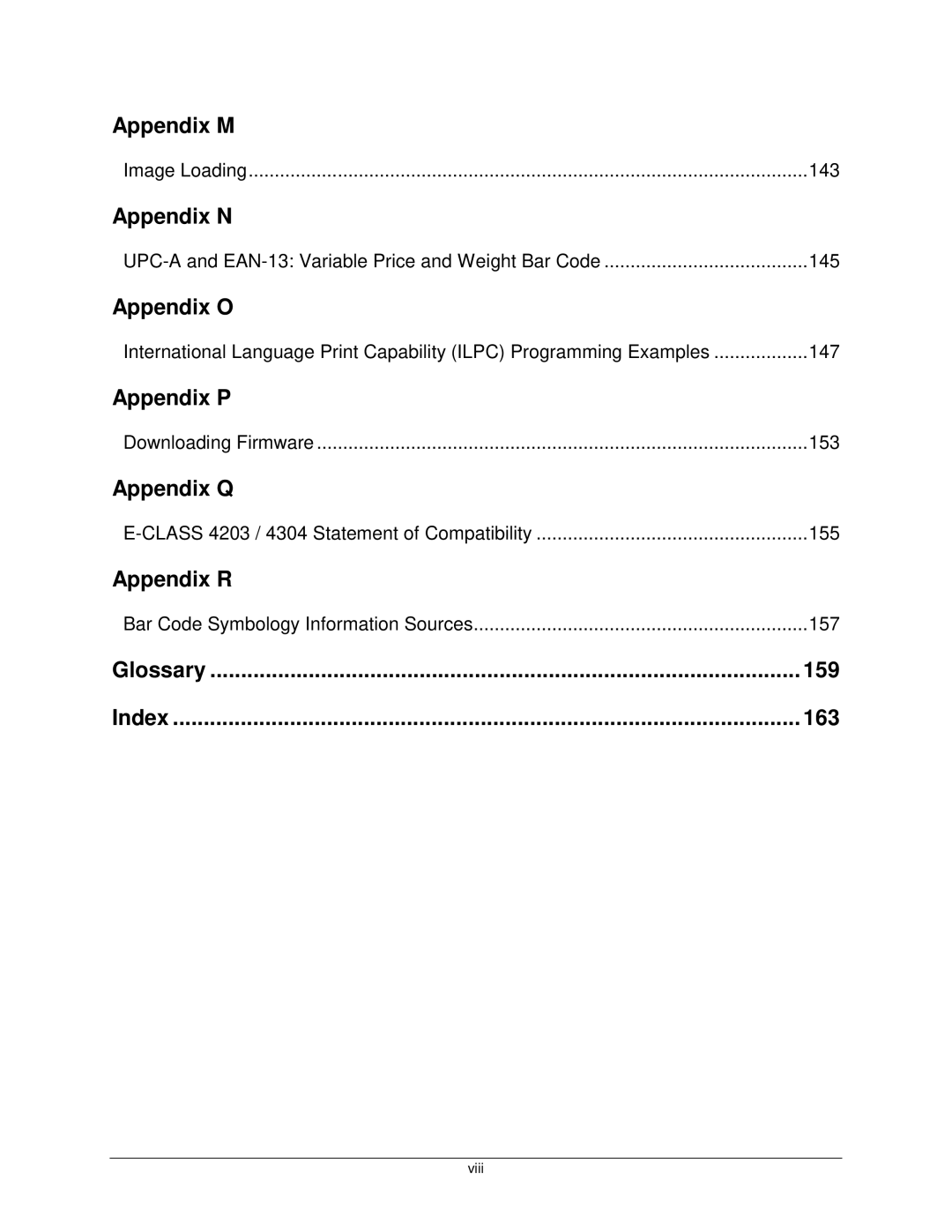 Datamax E4203 manual Appendix M 