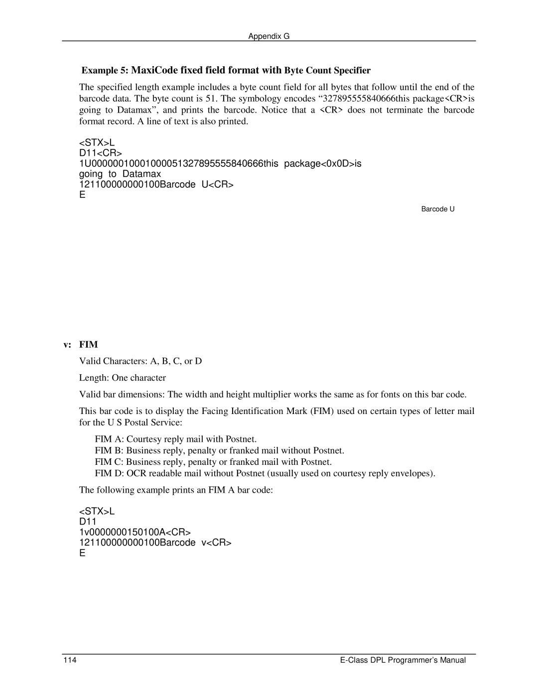 Datamax E4203 manual Fim 