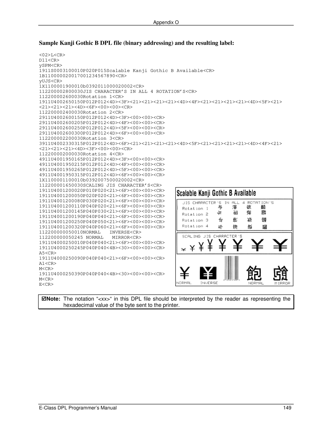 Datamax E4203 manual Mcr 