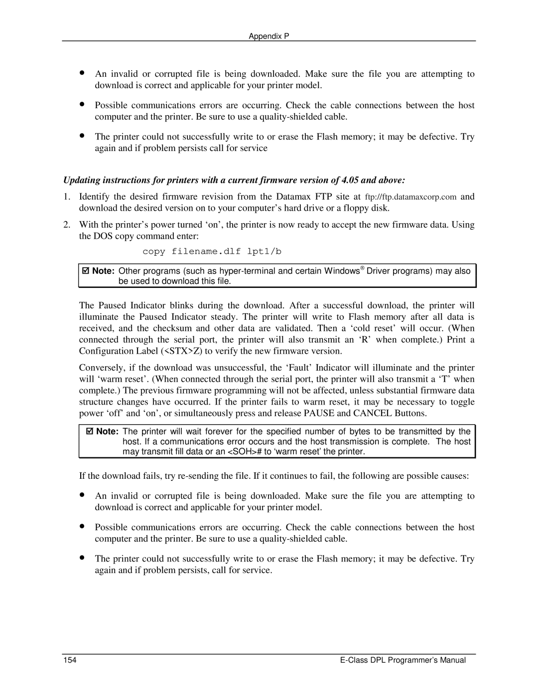 Datamax E4203 manual Appendix P 