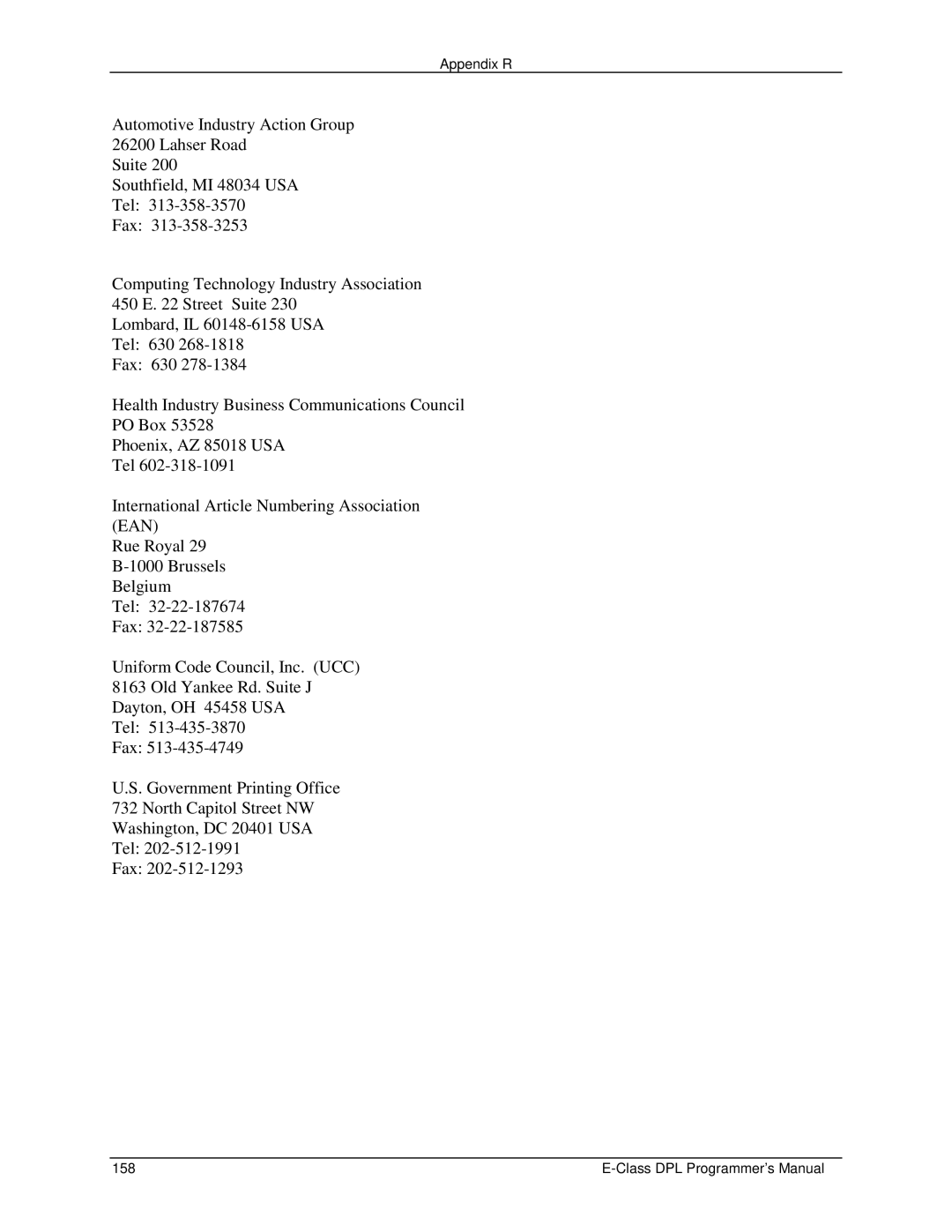 Datamax E4203 manual Appendix R 