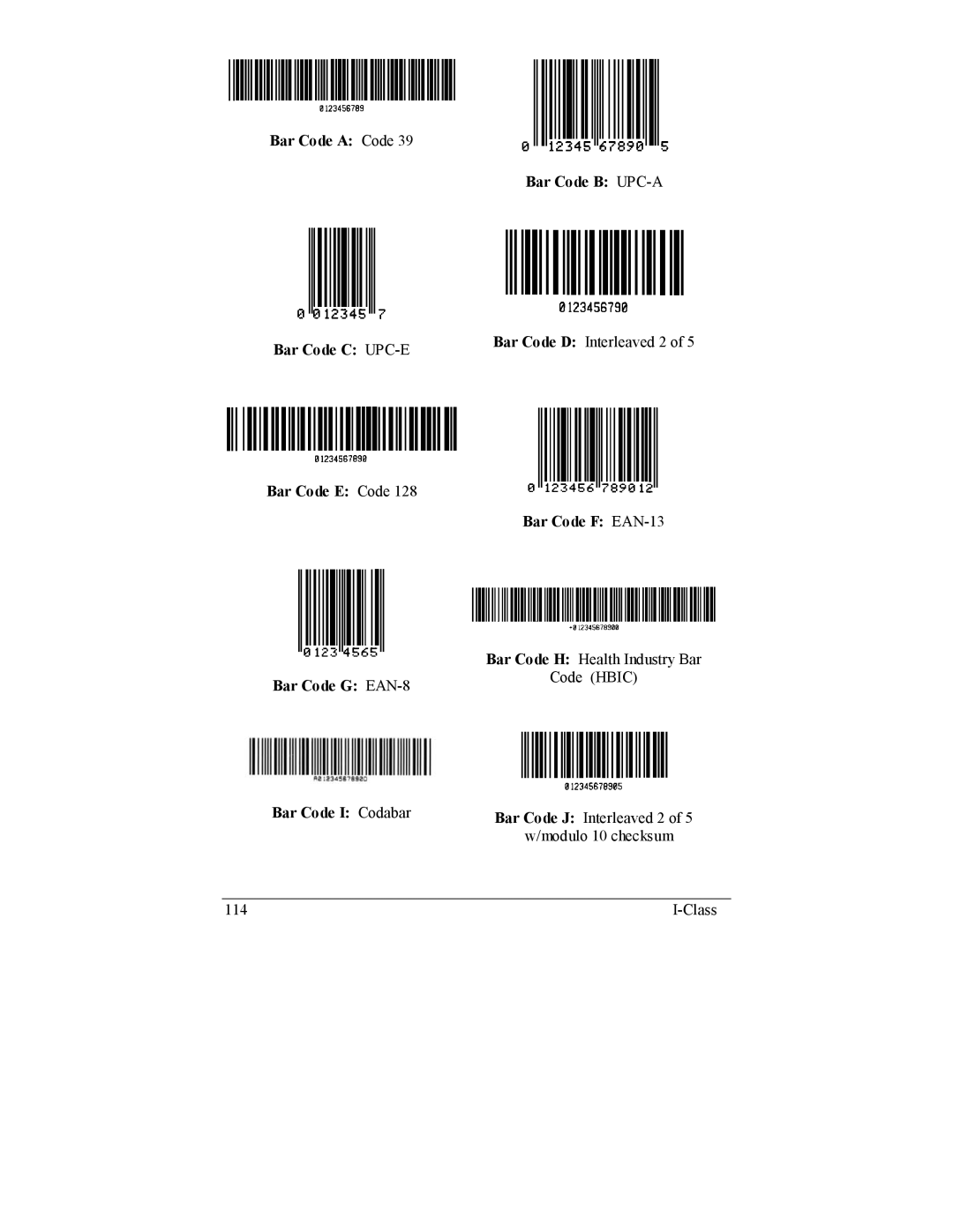 Datamax I-4206, I-4208 manual Bar Code F EAN-13 