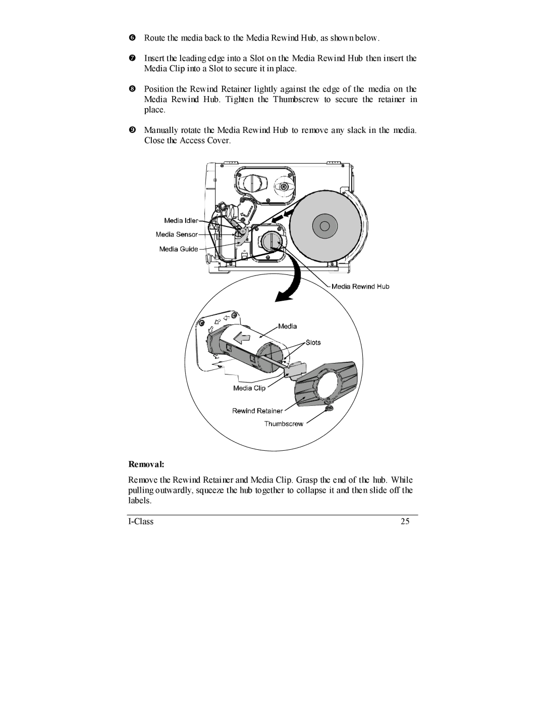 Datamax I-4208, I-4206 manual Removal 