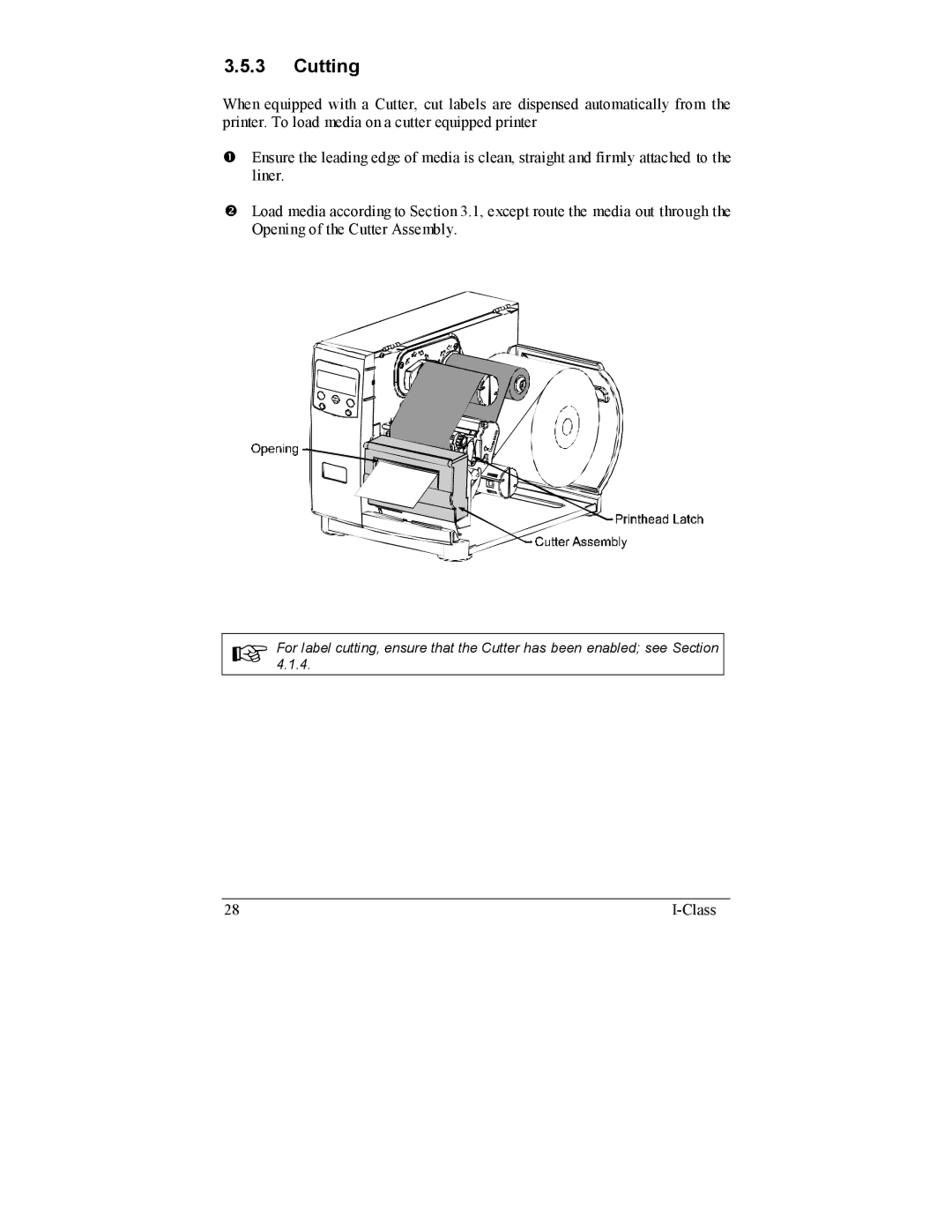 Datamax I-4206, I-4208 manual Cutting 
