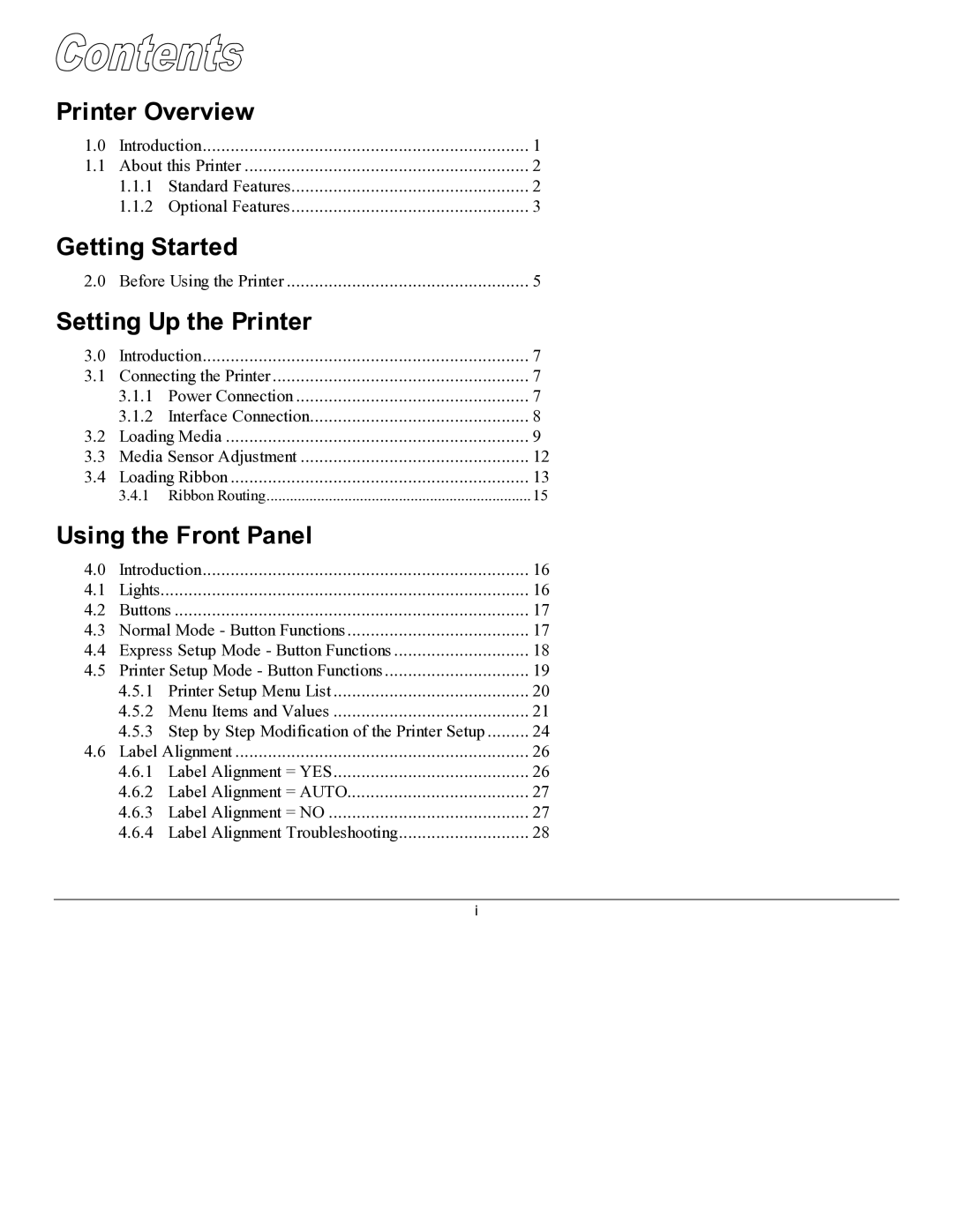 Datamax M-4206 manual Printer Overview 