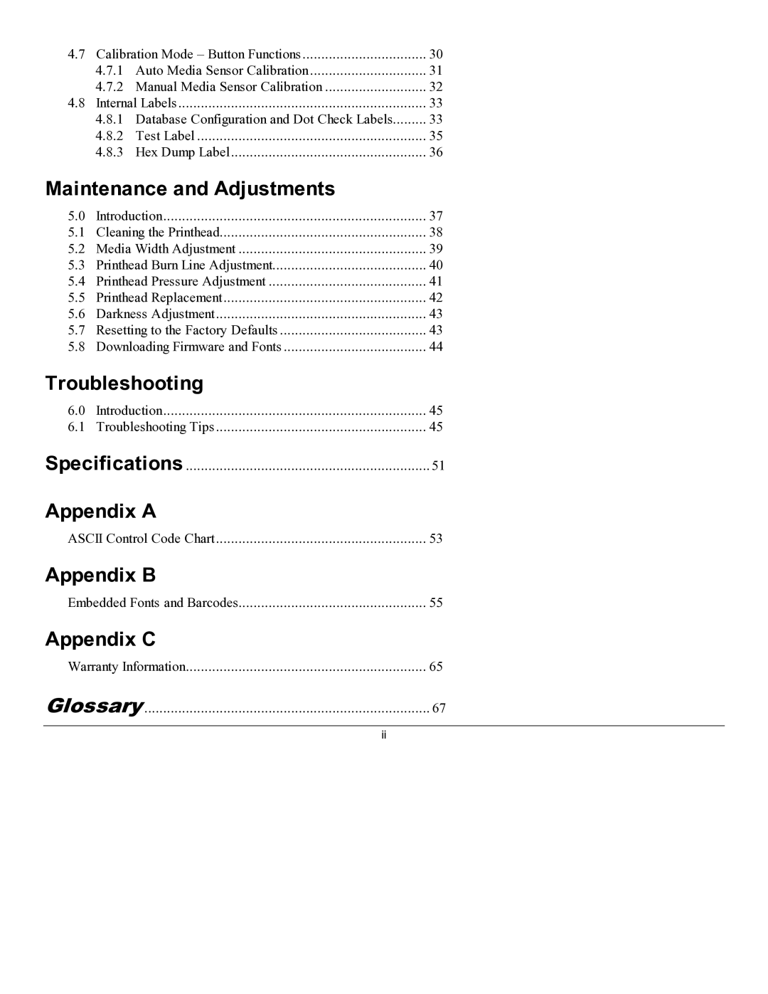 Datamax M-4206 manual Troubleshooting 