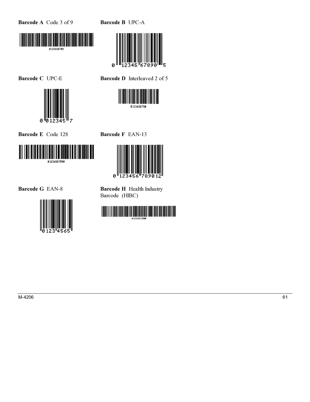 Datamax M-4206 manual Barcode a Code 3 