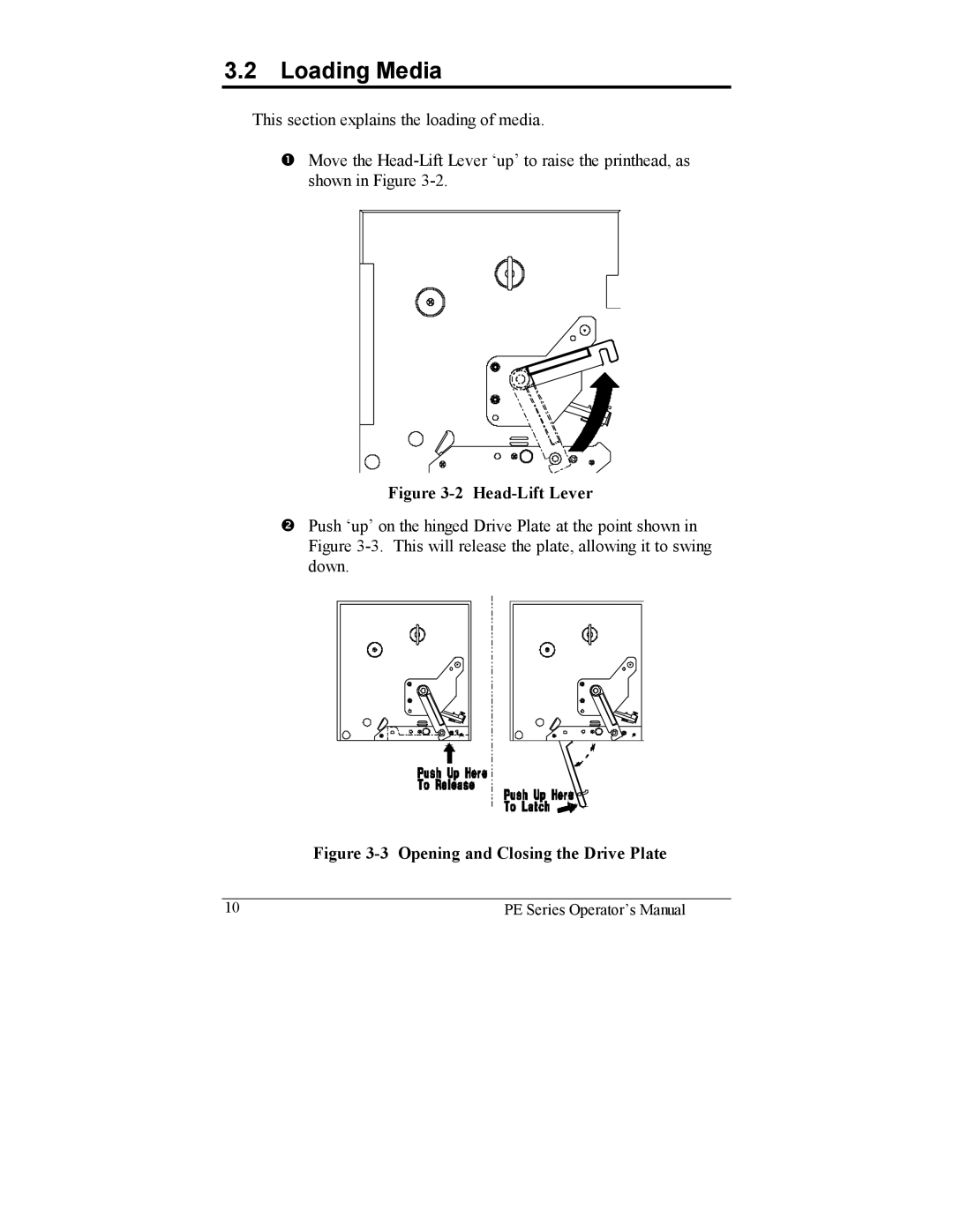 Datamax PE manual Loading Media, Head-Lift Lever 