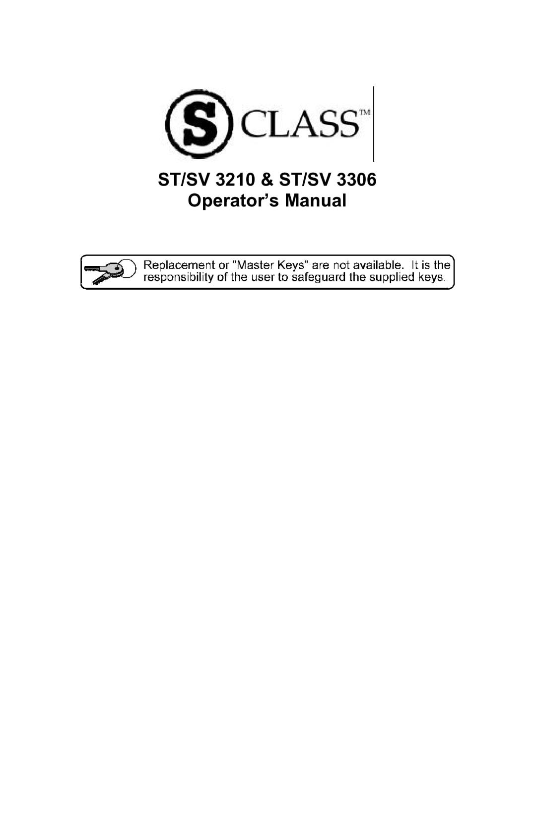 Datamax ST-3210, SV-3306, ST-3306, SV-3210 manual ST/SV 3210 & ST/SV Operator’s Manual 