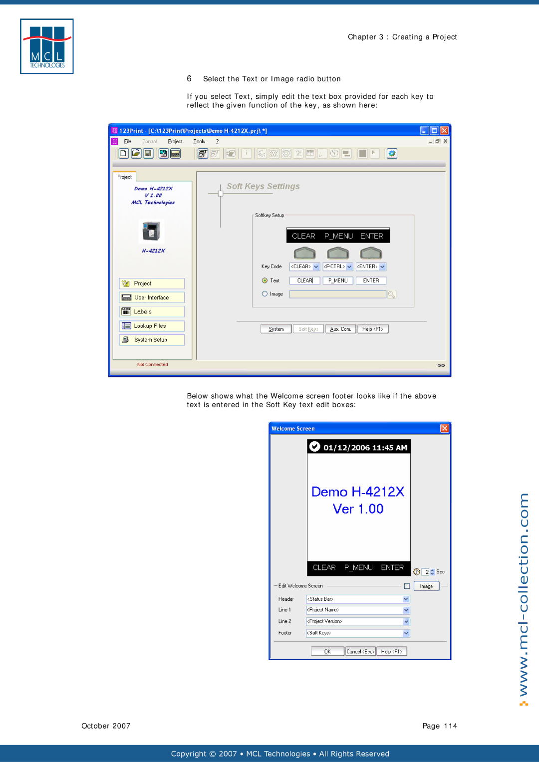 Datamax v1.1x user manual Copyright 2007 MCL Technologies All Rights Reserved 