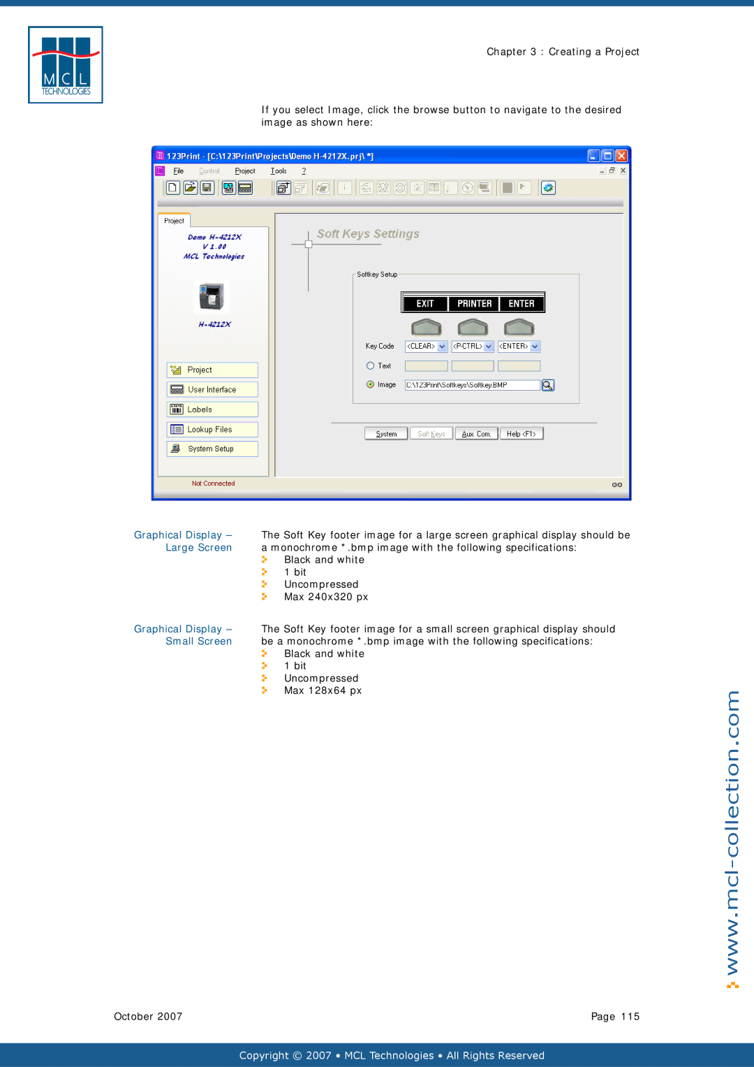 Datamax v1.1x user manual Large Screen, Small Screen 